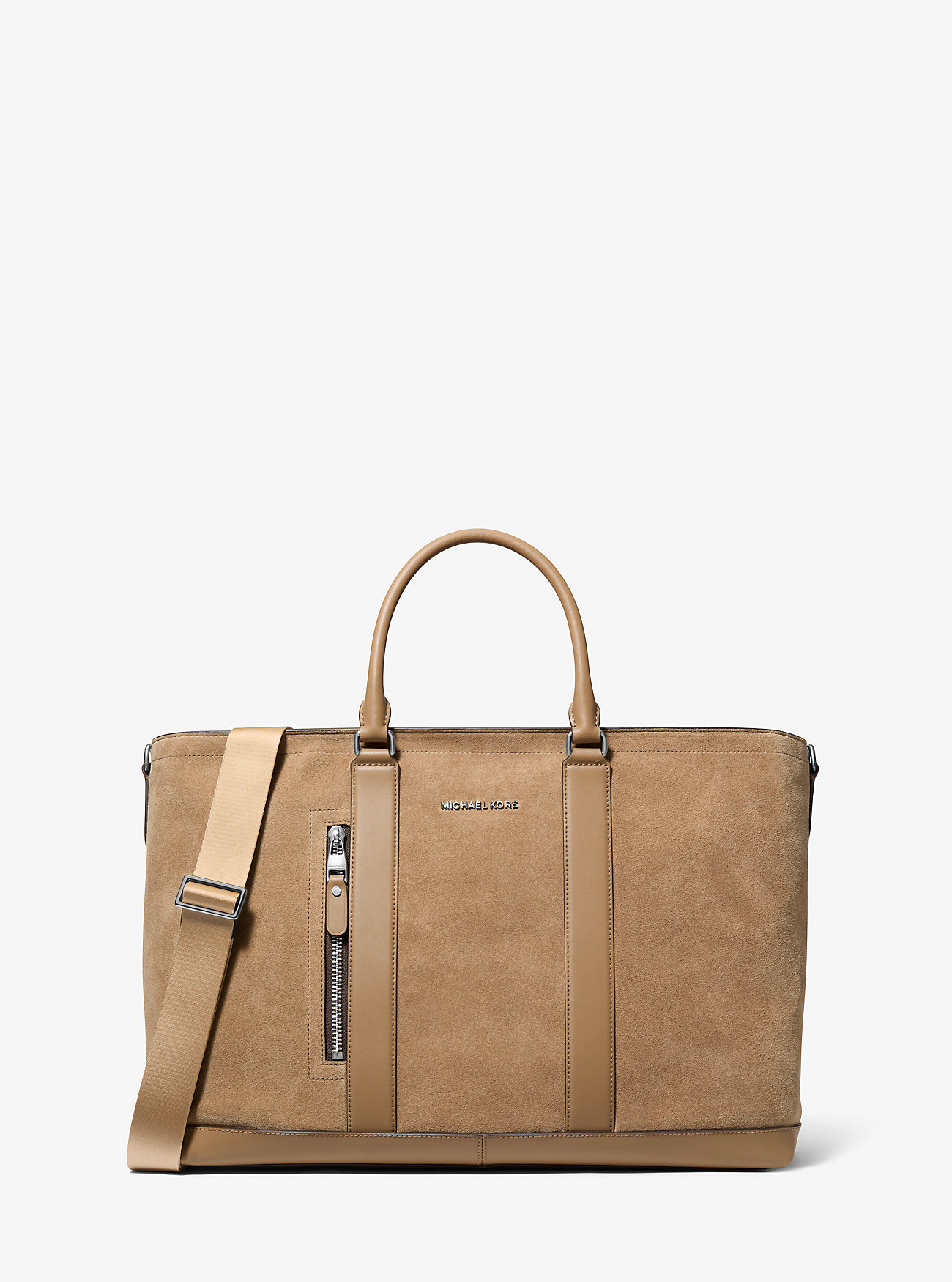 MK Hudson Suede Tote Bag - by Michael Kors Mens