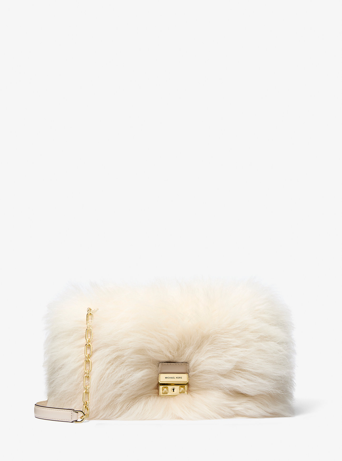 MK Tribeca Large Faux Shearling Shoulder Bag - by MICHAEL Michael Kors