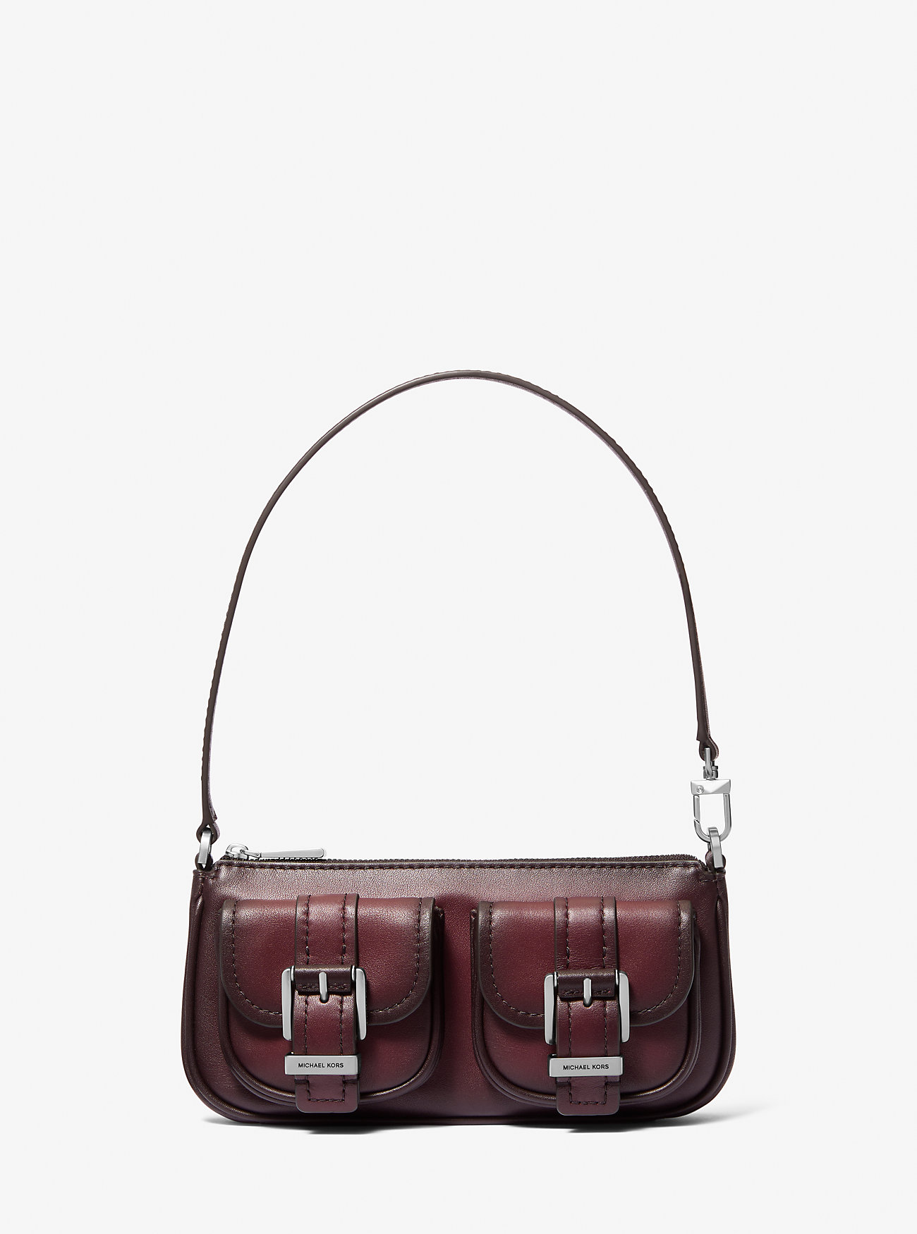 MK Zoe Small Burnished Leather Pochette -