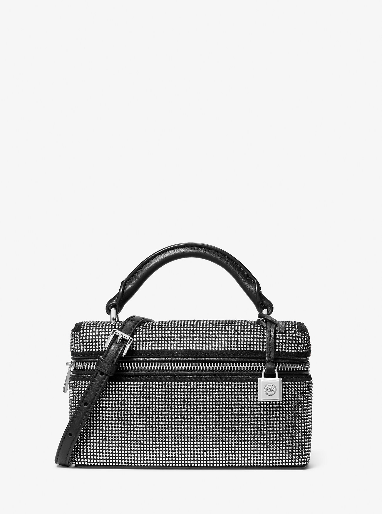 MK Jana Extra-Small Embellished Suede Convertible Crossbody Bag -