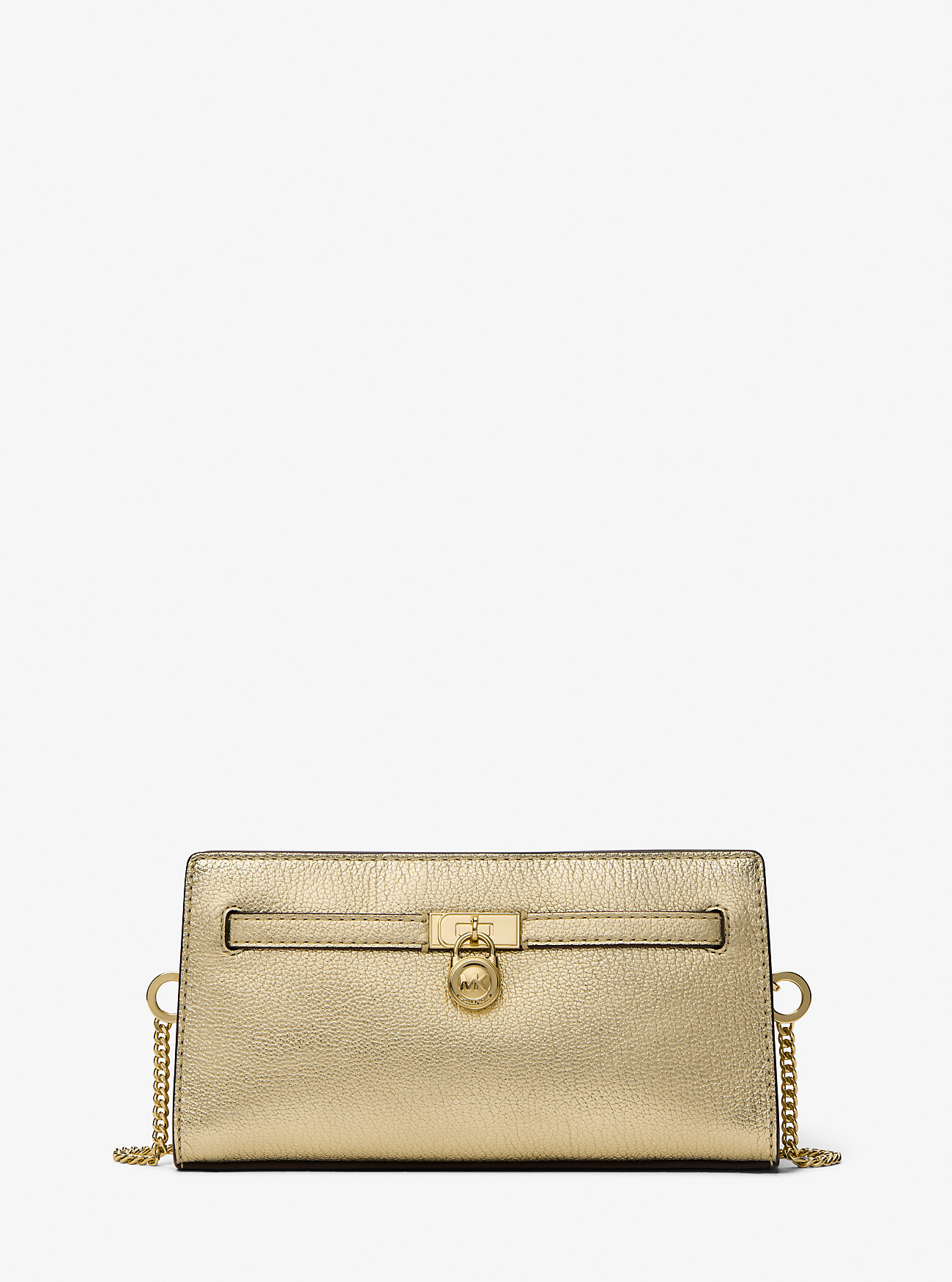 MK Hamilton Moderne Extra-Small Metallic Leather Convertible Crossbody Bag - by MICHAEL Michael Kors