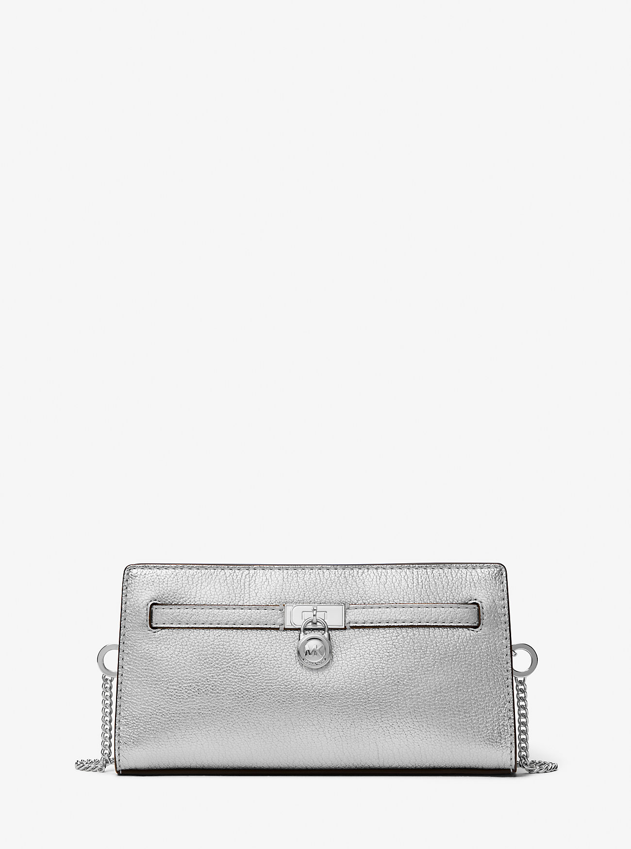 MK Hamilton Moderne Extra-Small Metallic Leather Convertible Crossbody Bag -