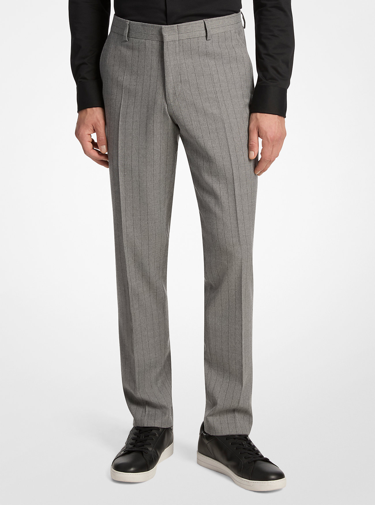MK Slim-Fit Pinstripe Stretch Wool Blend Pant -