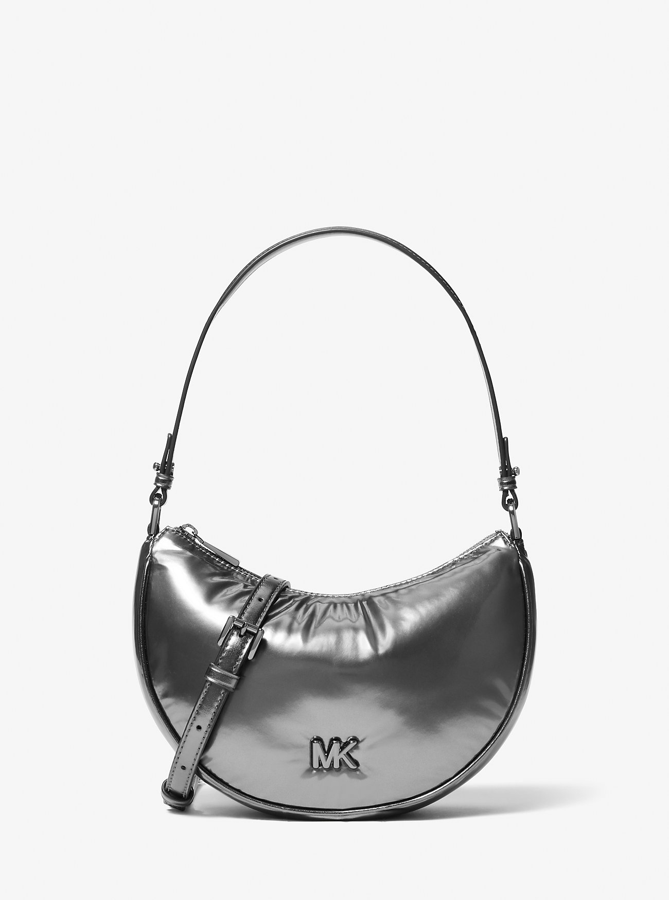 MK Kyla Small Puffy Metallic Convertible Pochette -