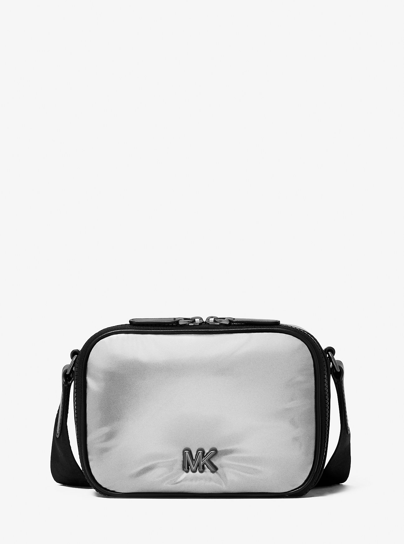 MK Brooklyn Puffy Metallic Crossbody Bag -