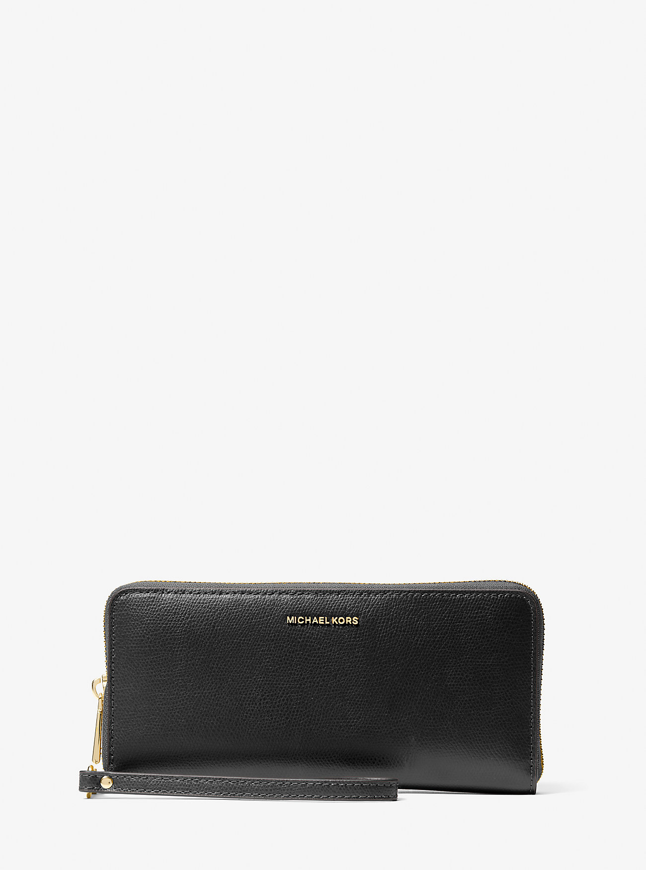 MK Jet Set Travel Large Leather Continental Wallet -