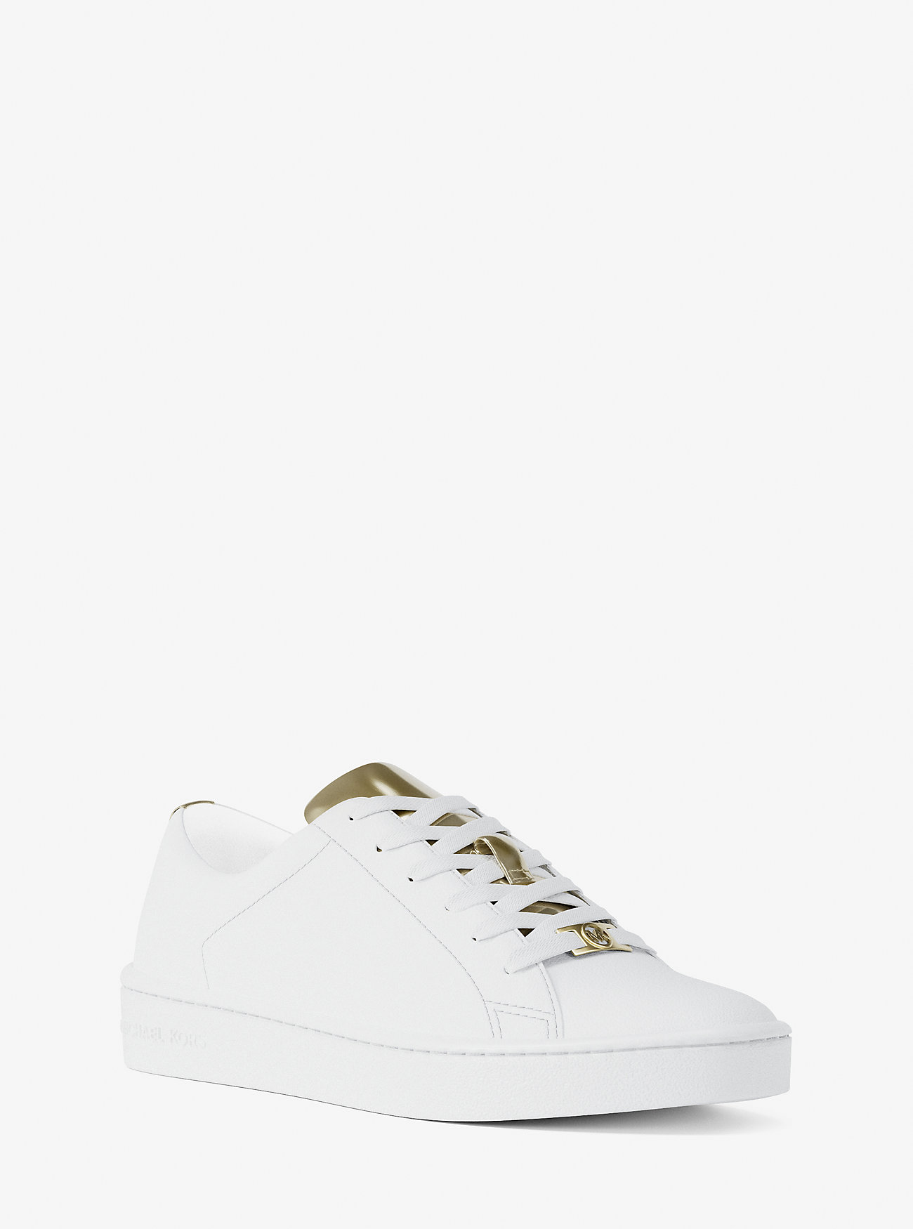MK Keaton Metallic and Leather Trainers -