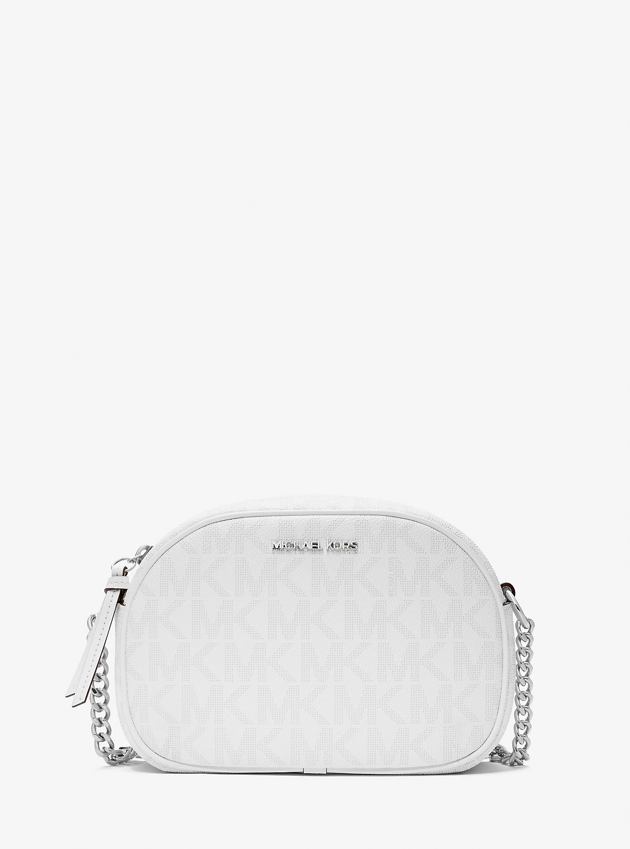 MK Jet Set Small Signature Logo Oval Crossbody Bag -