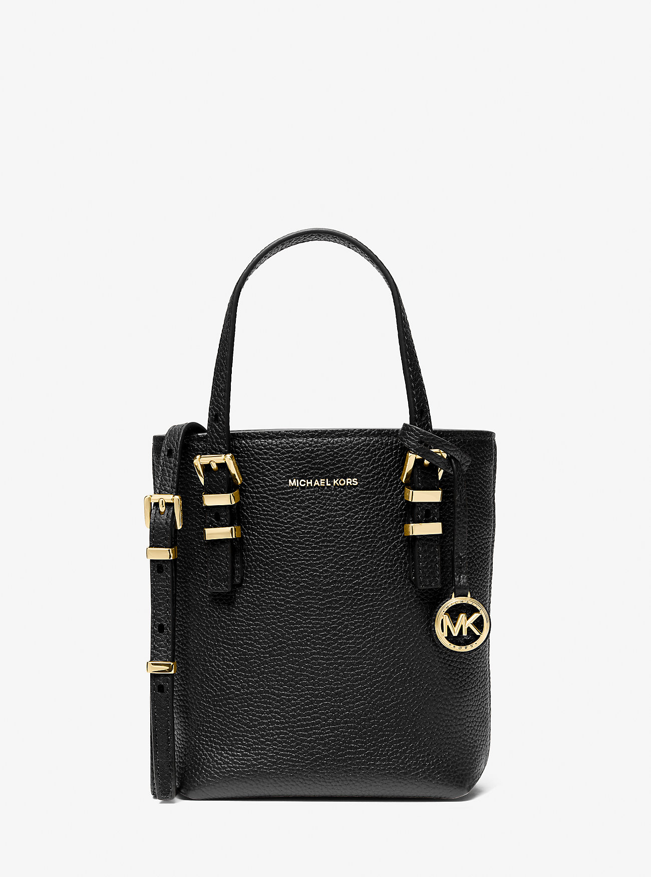 MK Quinn Extra-Small Pebbled Leather Tote Bag -