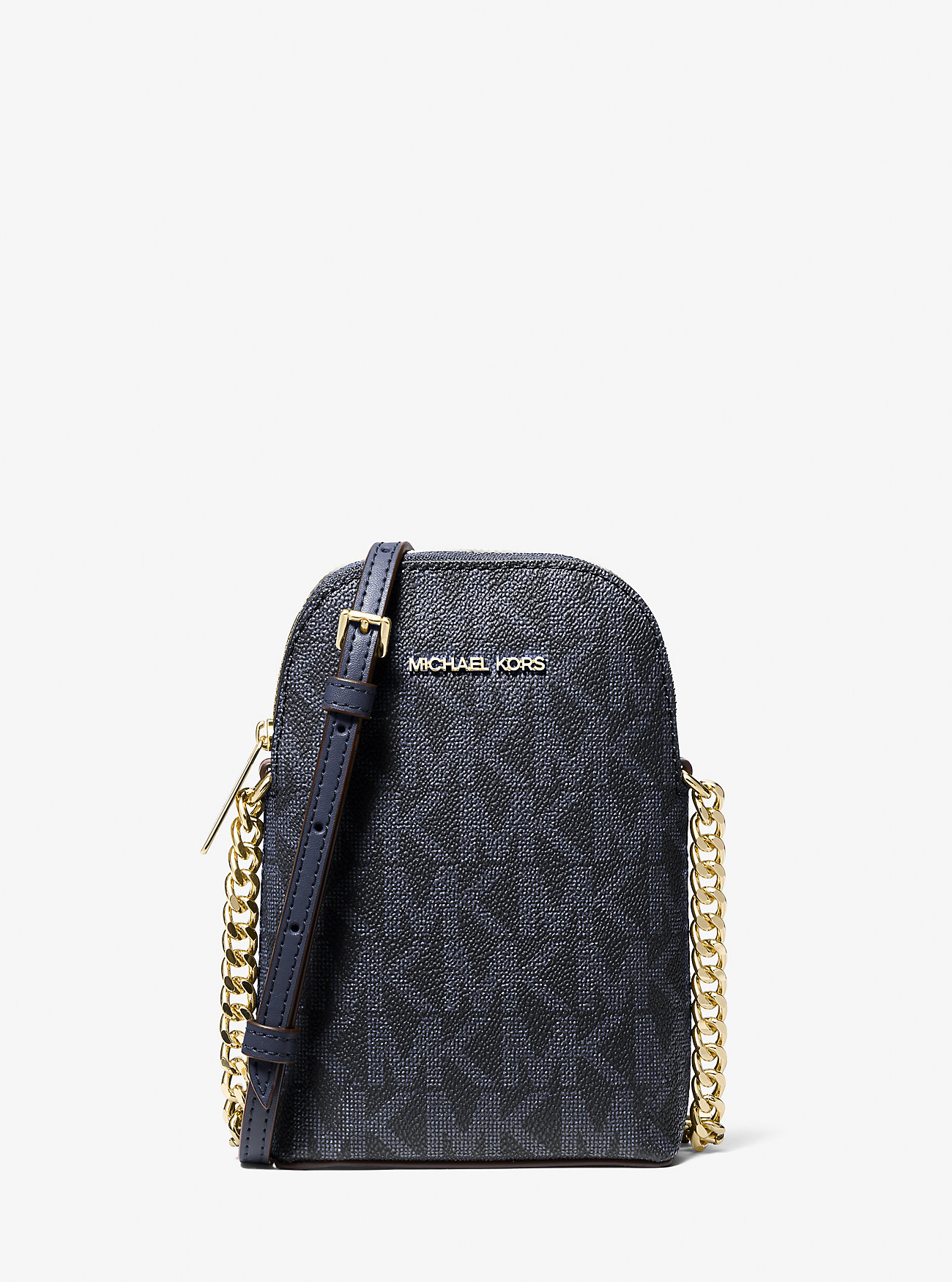 MK Small Signature Logo Smartphone Crossbody Bag -