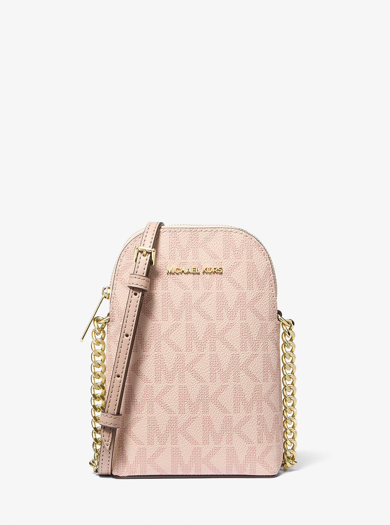 MK Small Signature Logo Smartphone Crossbody Bag -