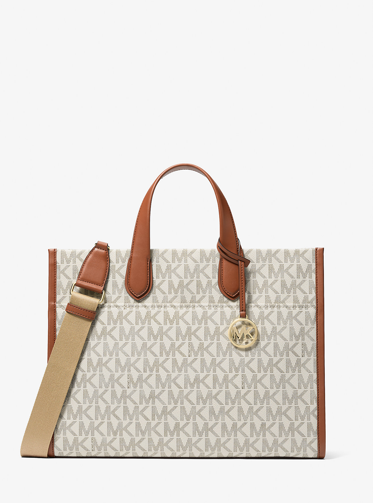 MK Gigi Large Signature Logo Large Tote Bag -