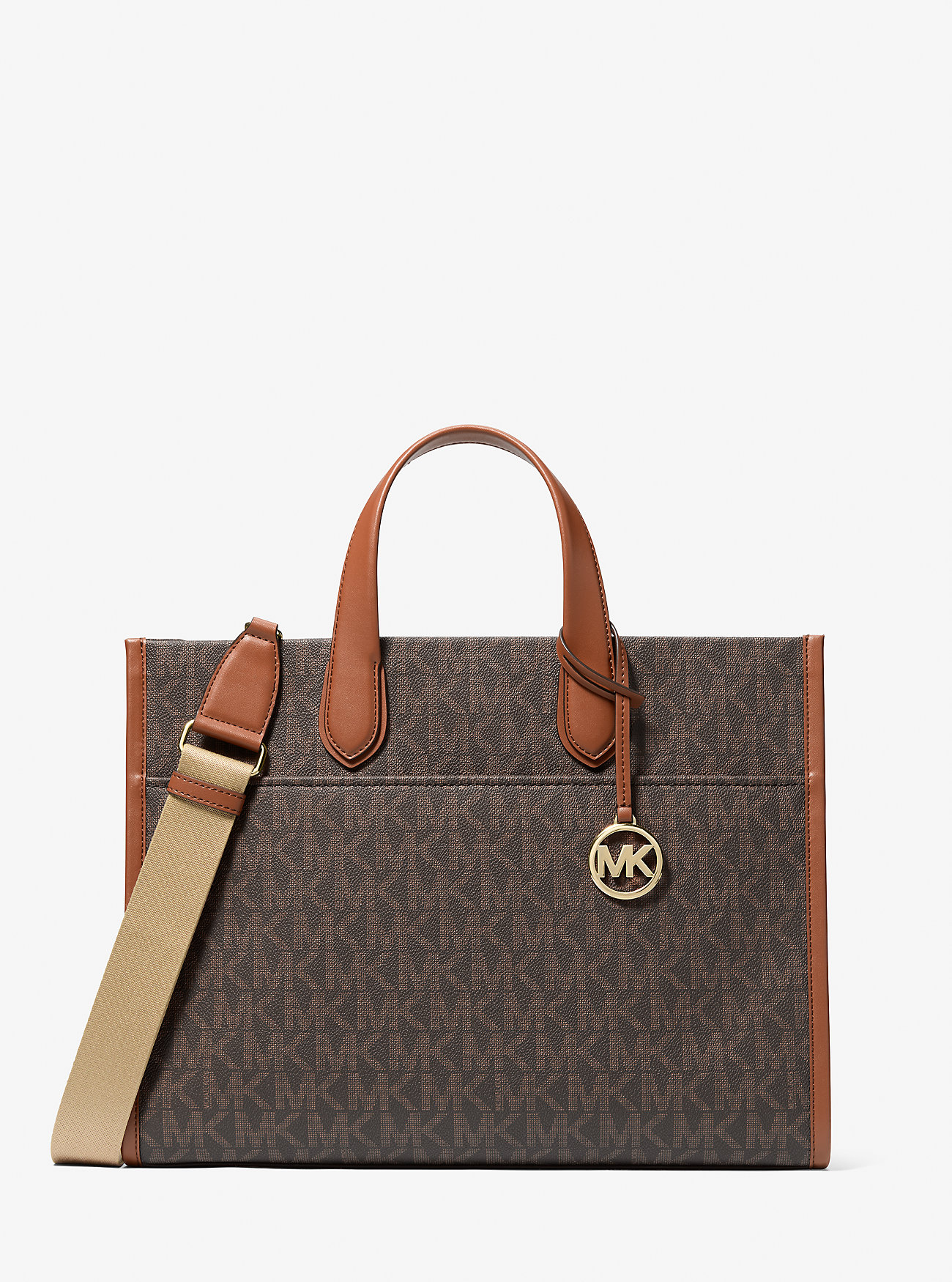 MK Gigi Large Signature Logo Large Tote Bag -