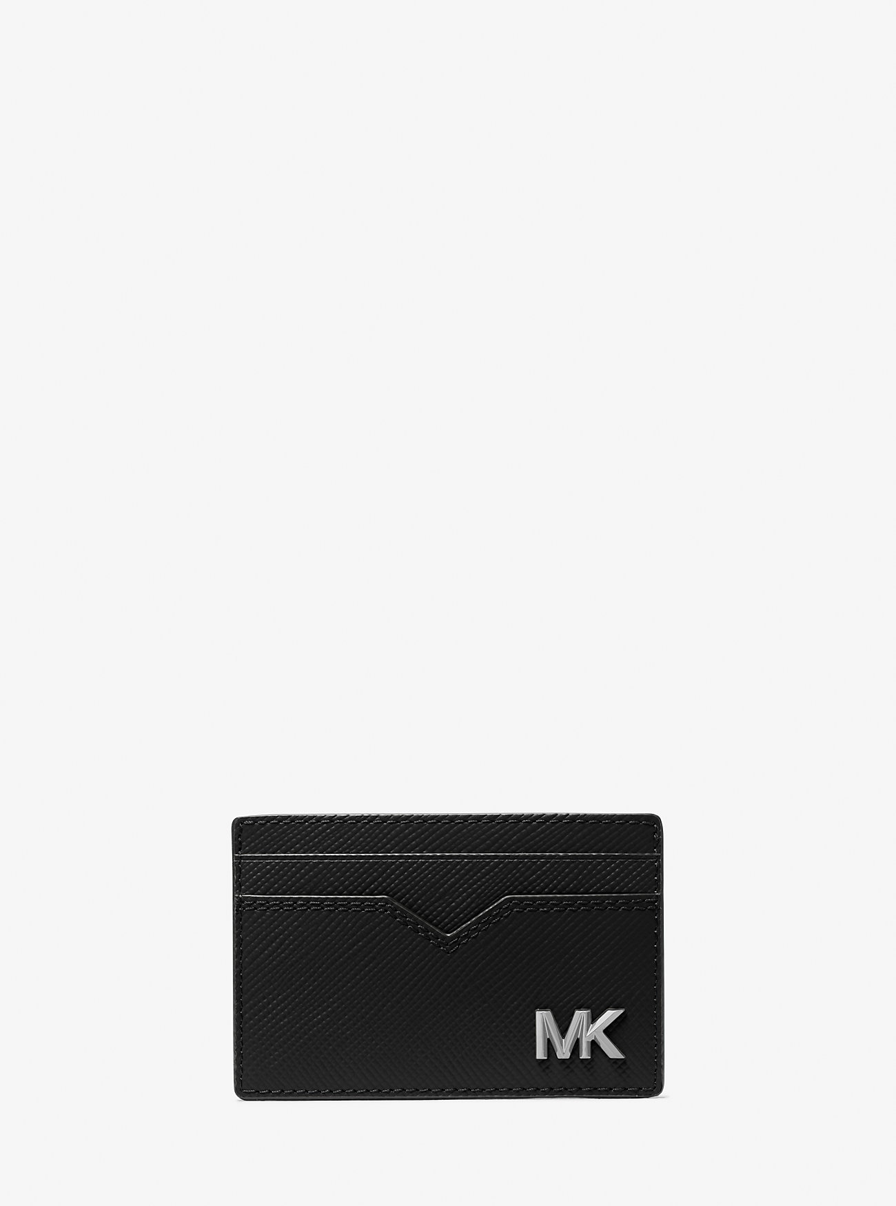 MK Edison Saffiano Leather Card Case -