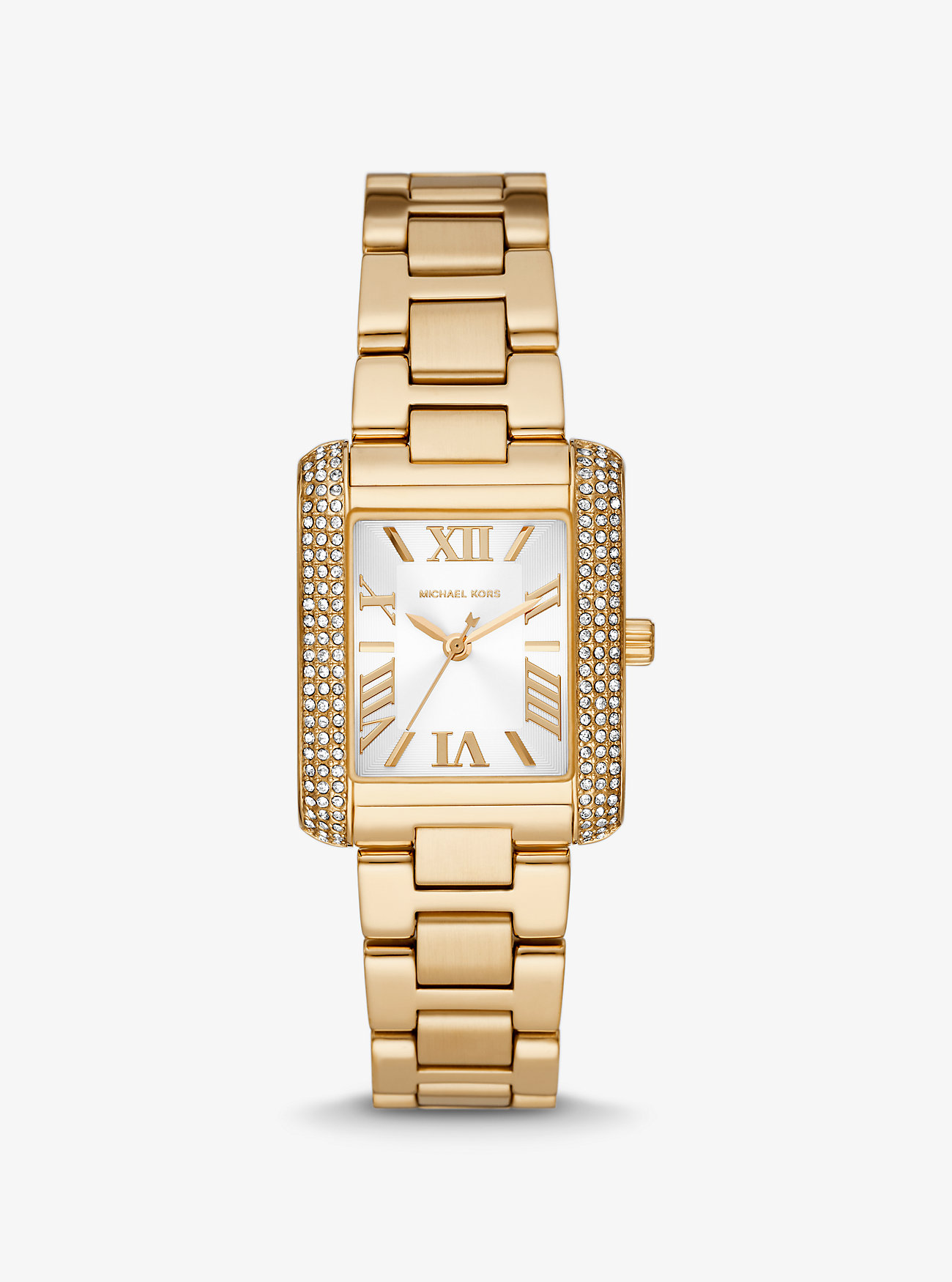 MK Mini Emery Pavé Gold Tone Watch -