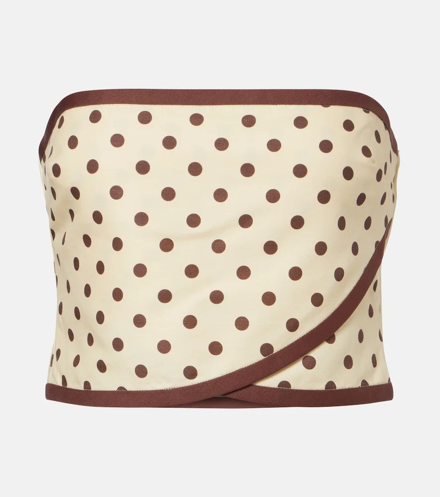 Top Court Bowie En Lin Et Coton
