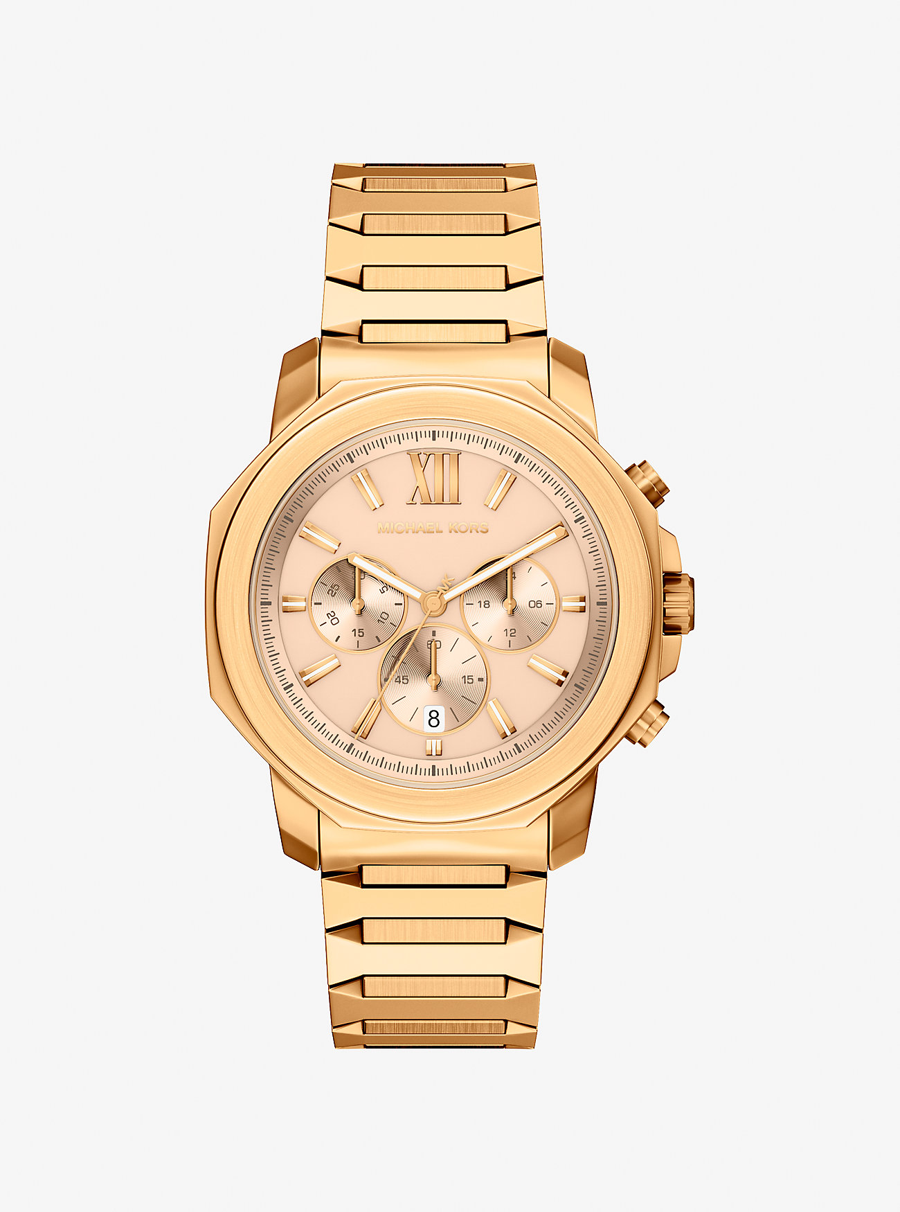 MK Oversized Prescott Gold-Tone Watch -