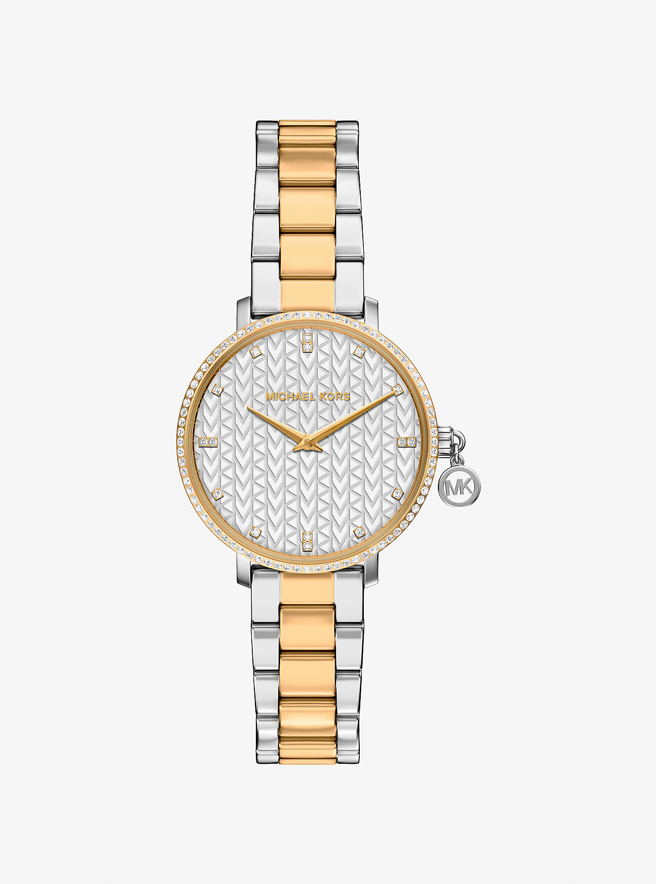 MK Mini Pyper Pavé Two-Tone Watch -