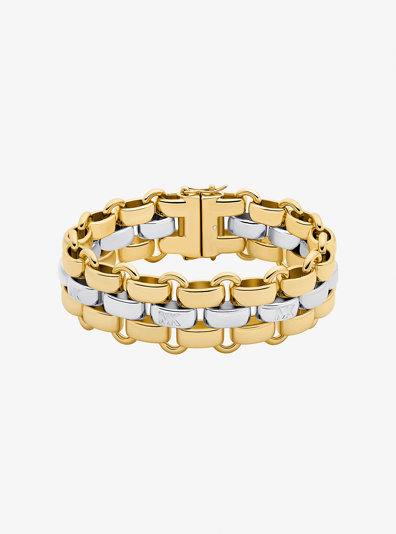 MK Two-Tone 3-Link Bracelet - by Michael Kors