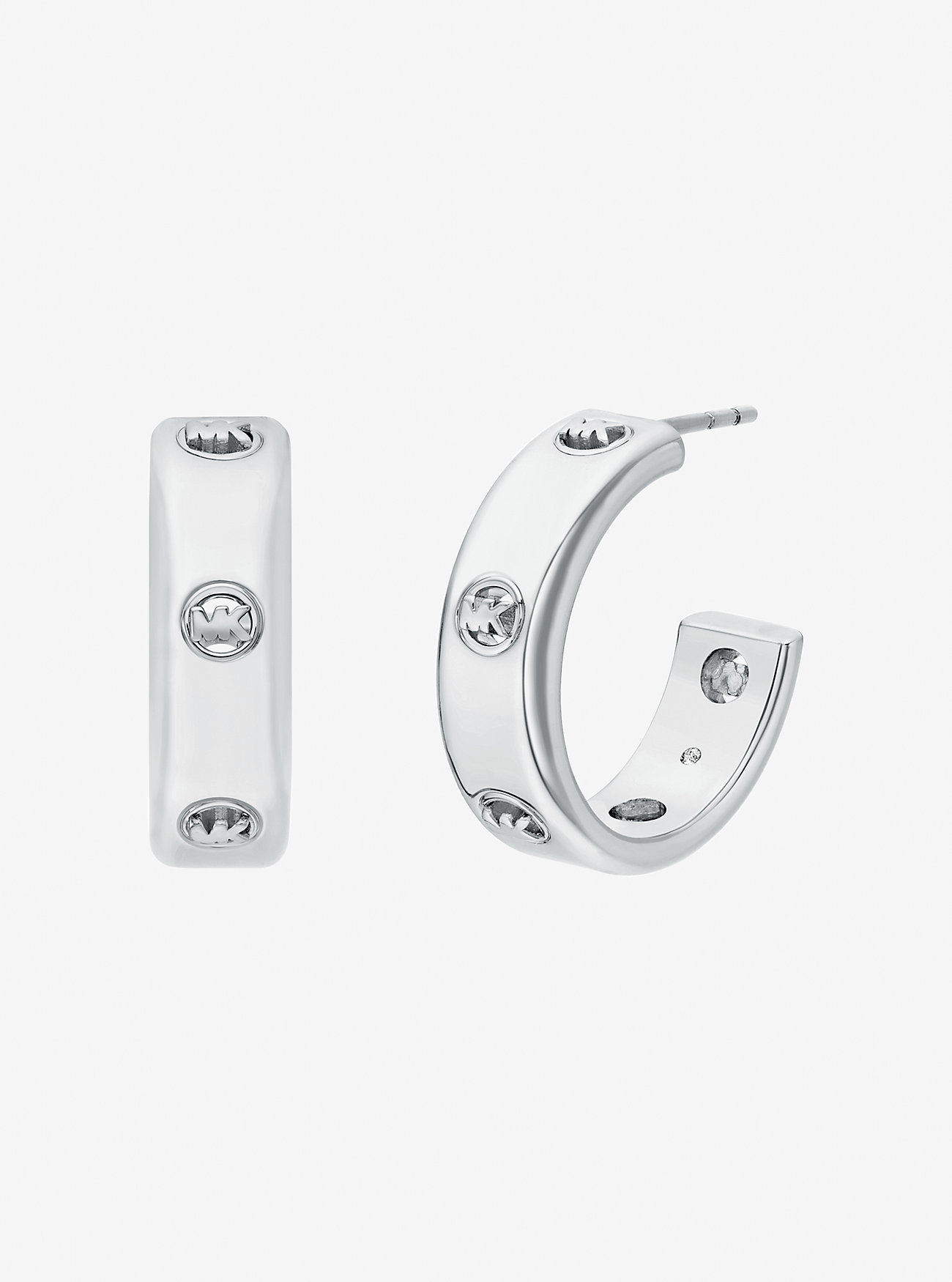 MK Logo Huggie Earrings -