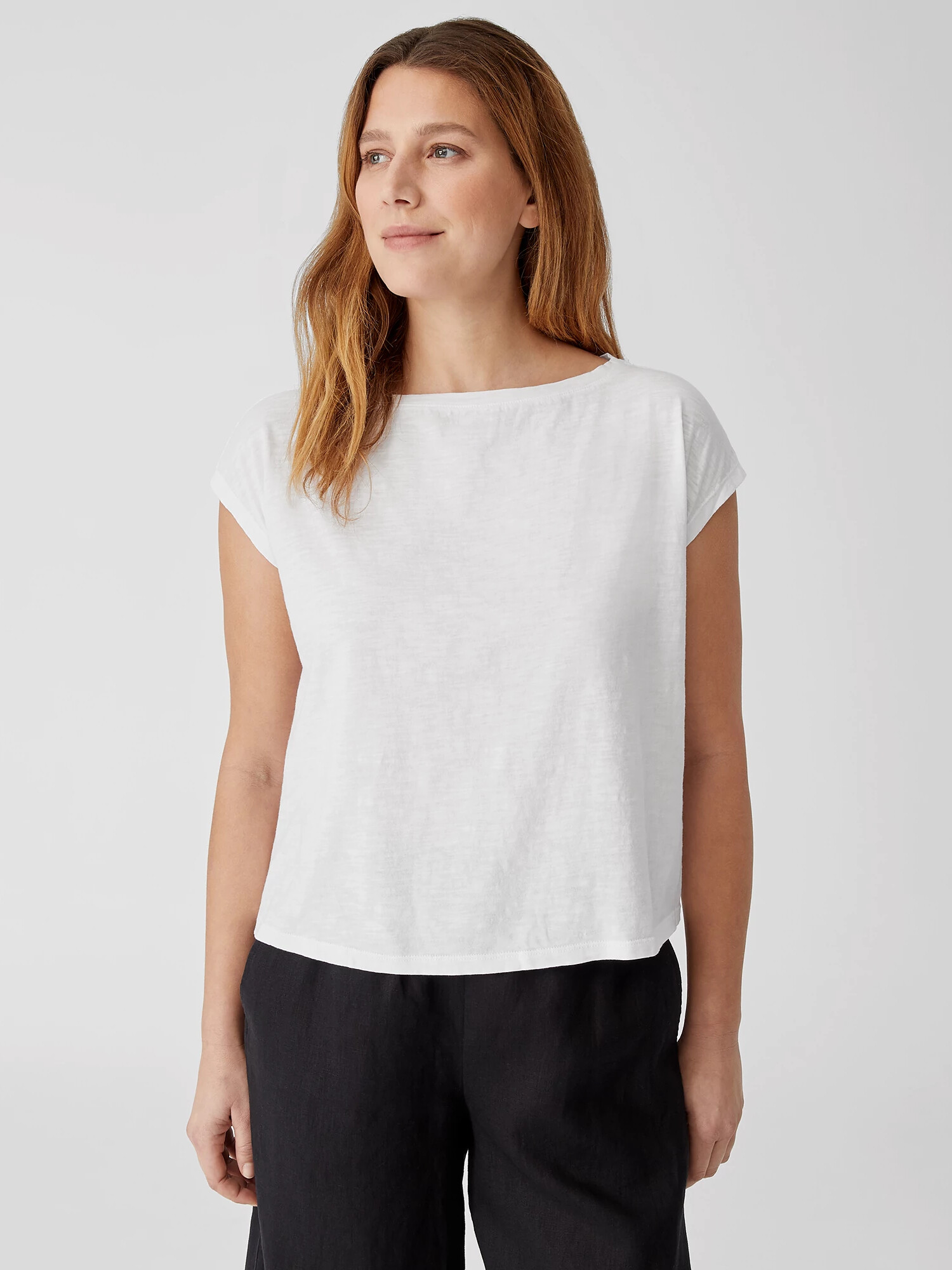 Organic Cotton Slub Square Top