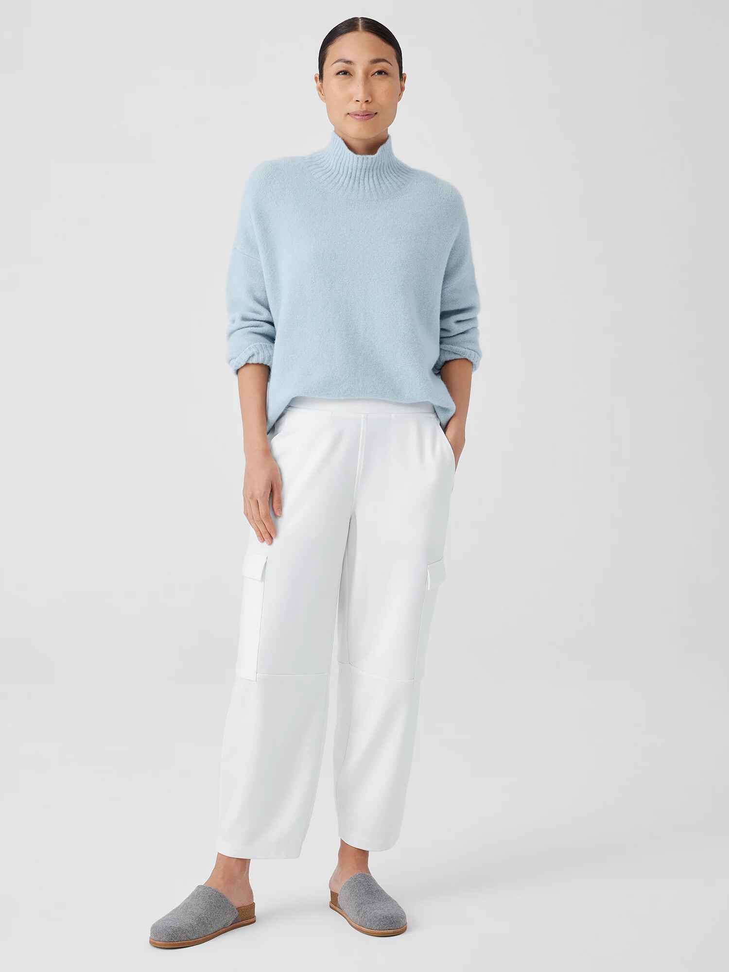 Washable Flex Ponte Cargo Lantern Pant by EILEEN FISHER