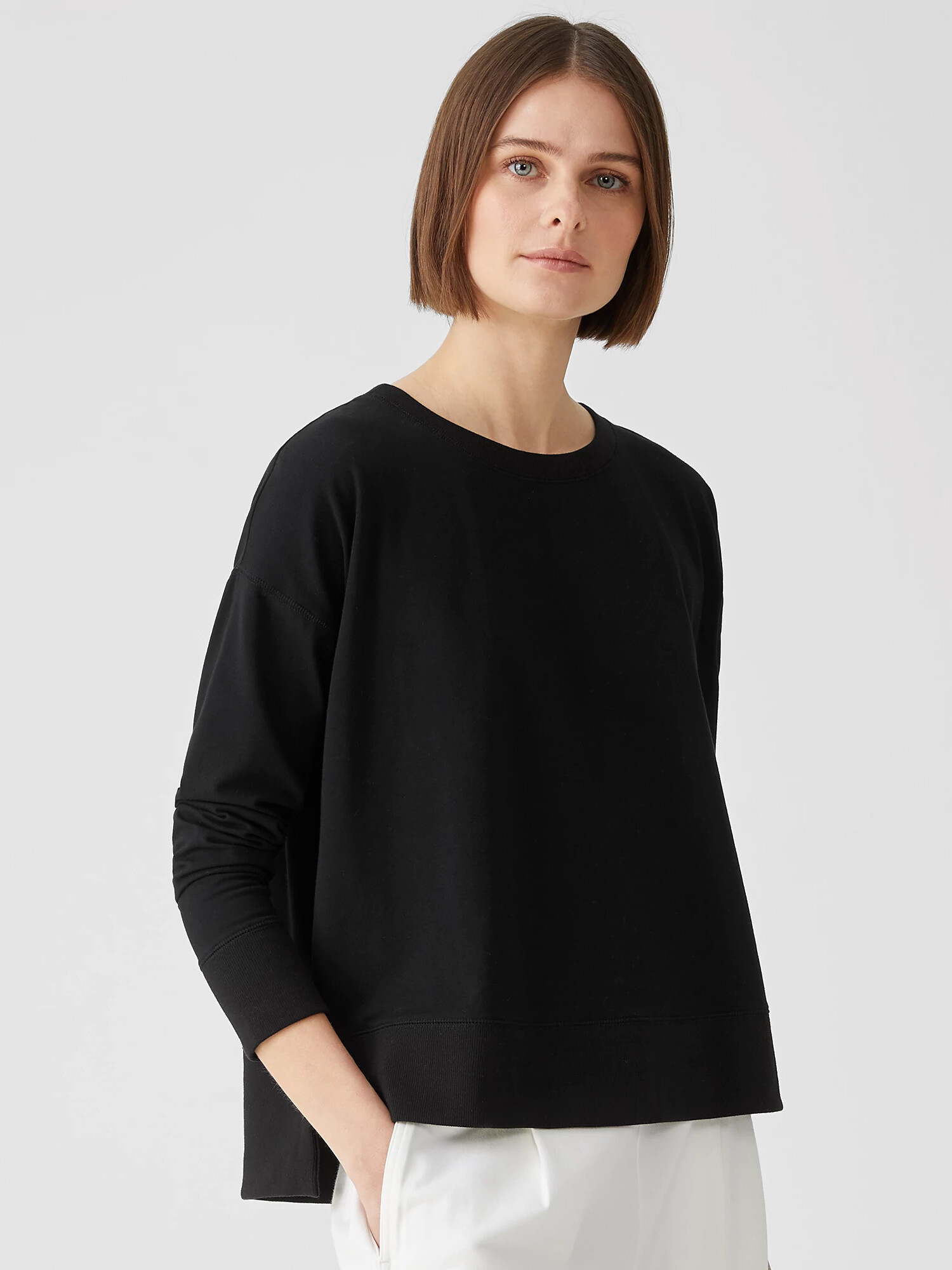 Traceable Organic Cotton Jersey Crew Neck Top