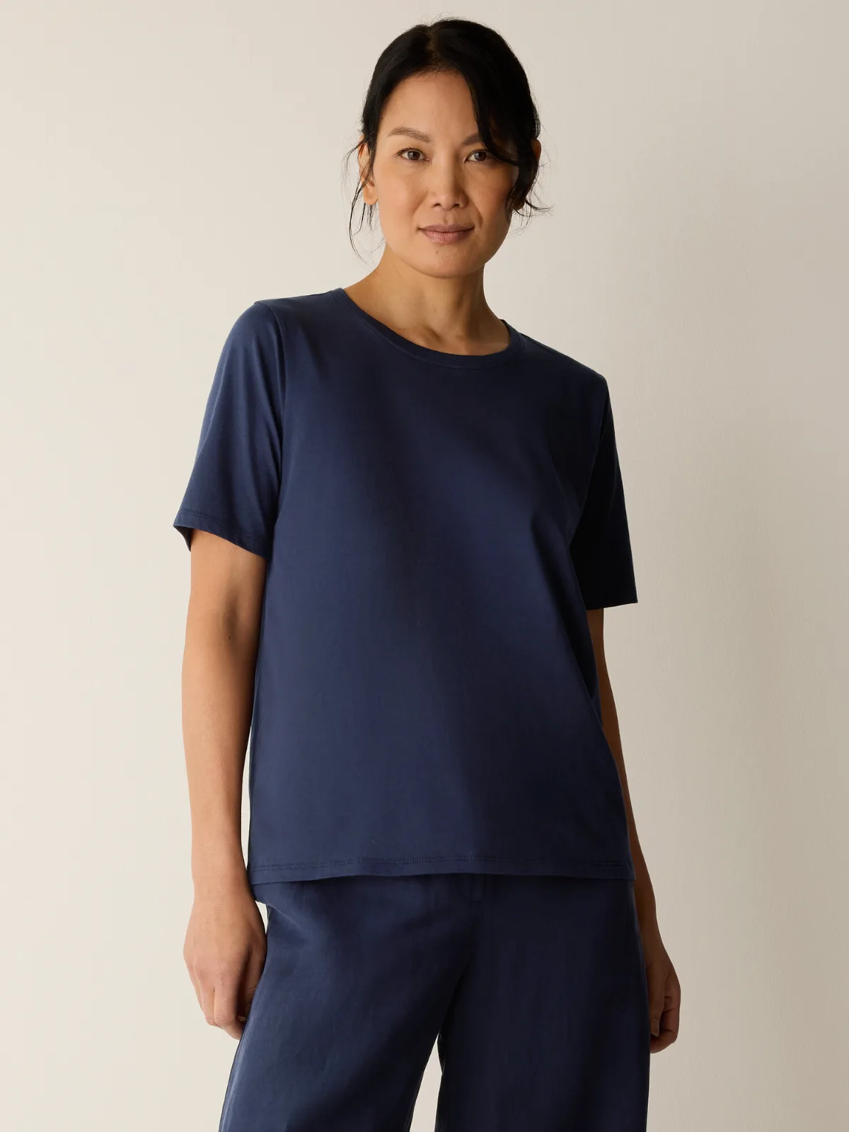 Organic Pima Cotton Jersey Round Neck Tee