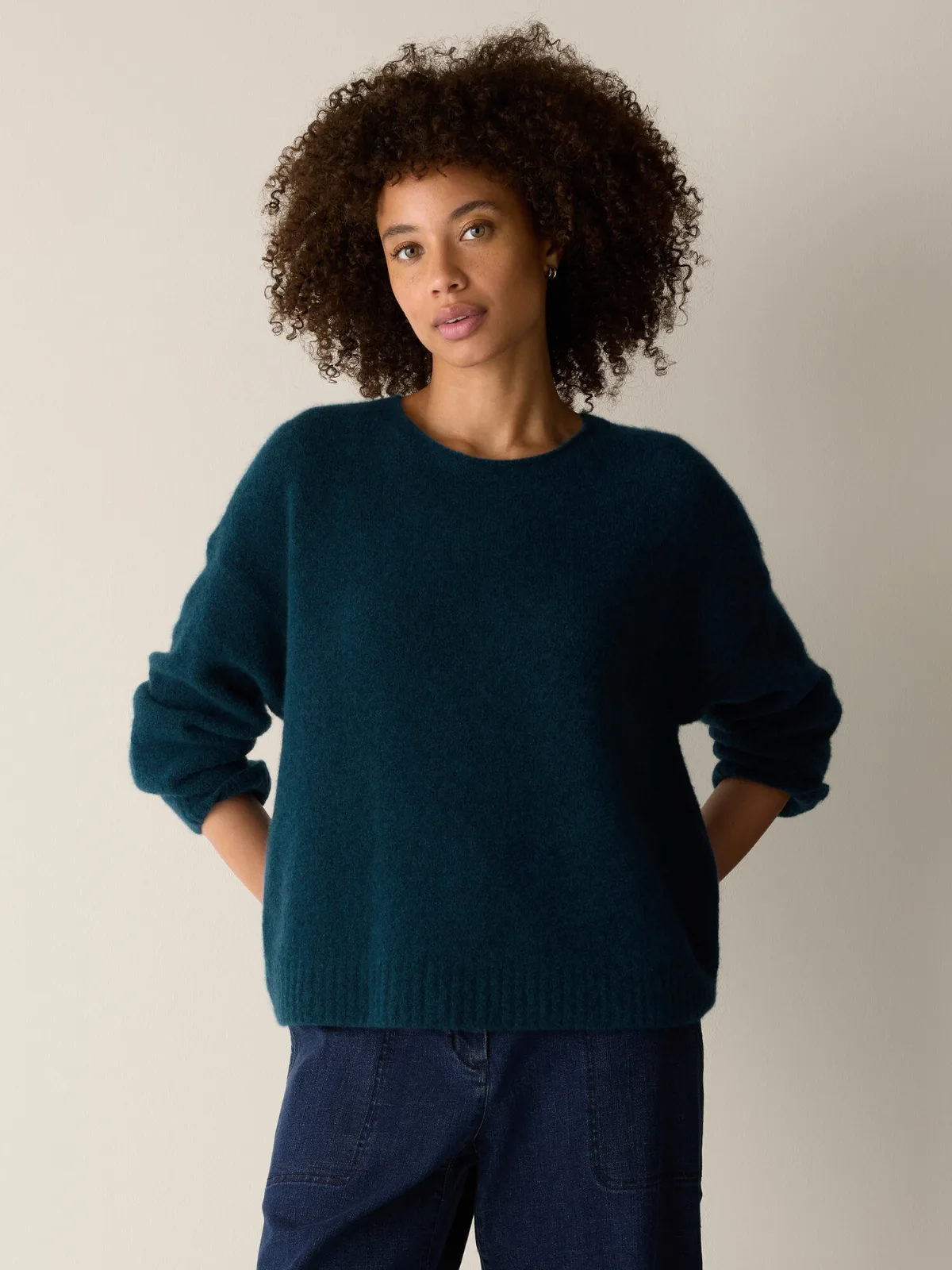 Cashmere Silk Bliss Crew Neck Top