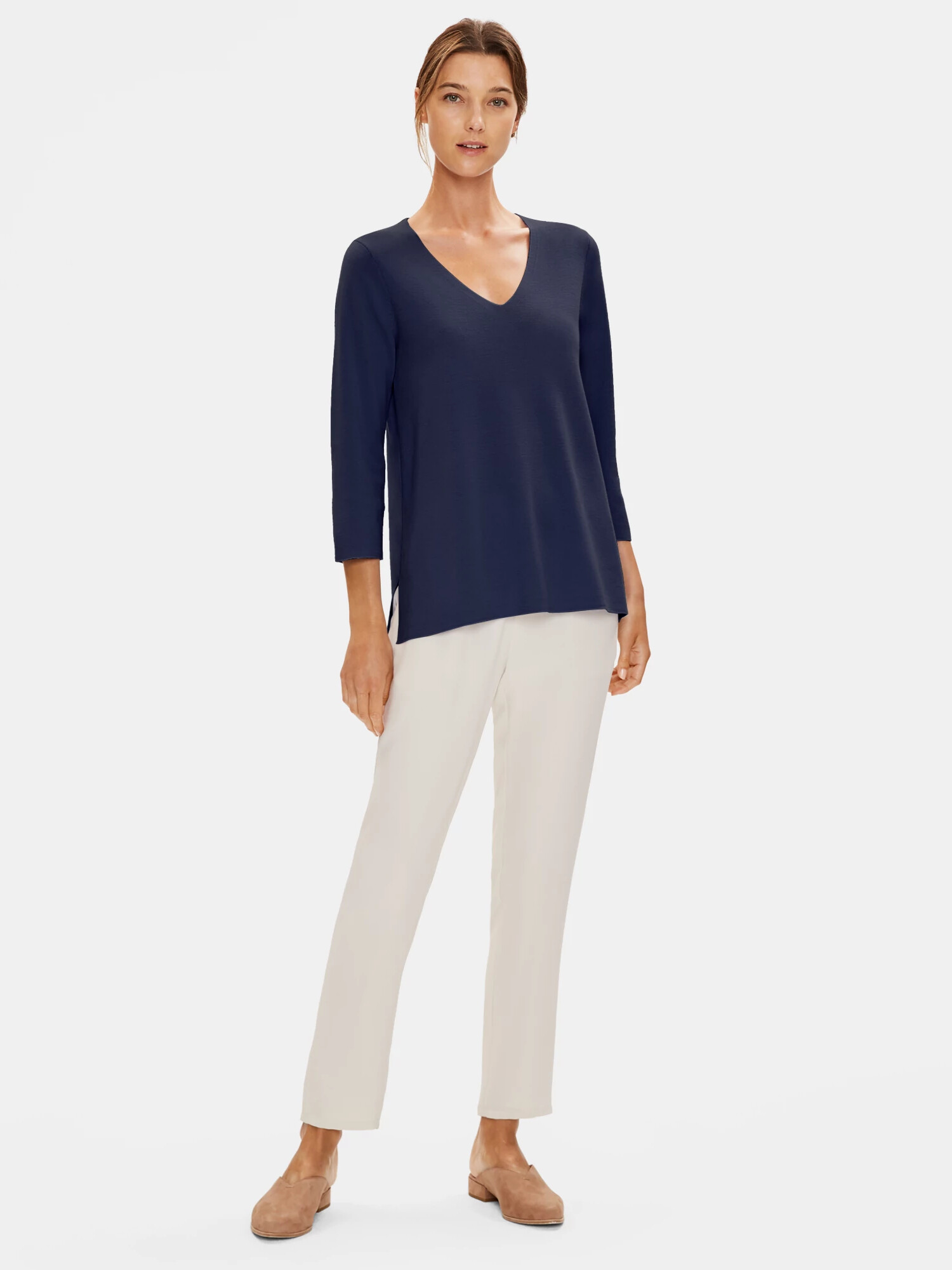 Ultrafine Merino V-Neck Top