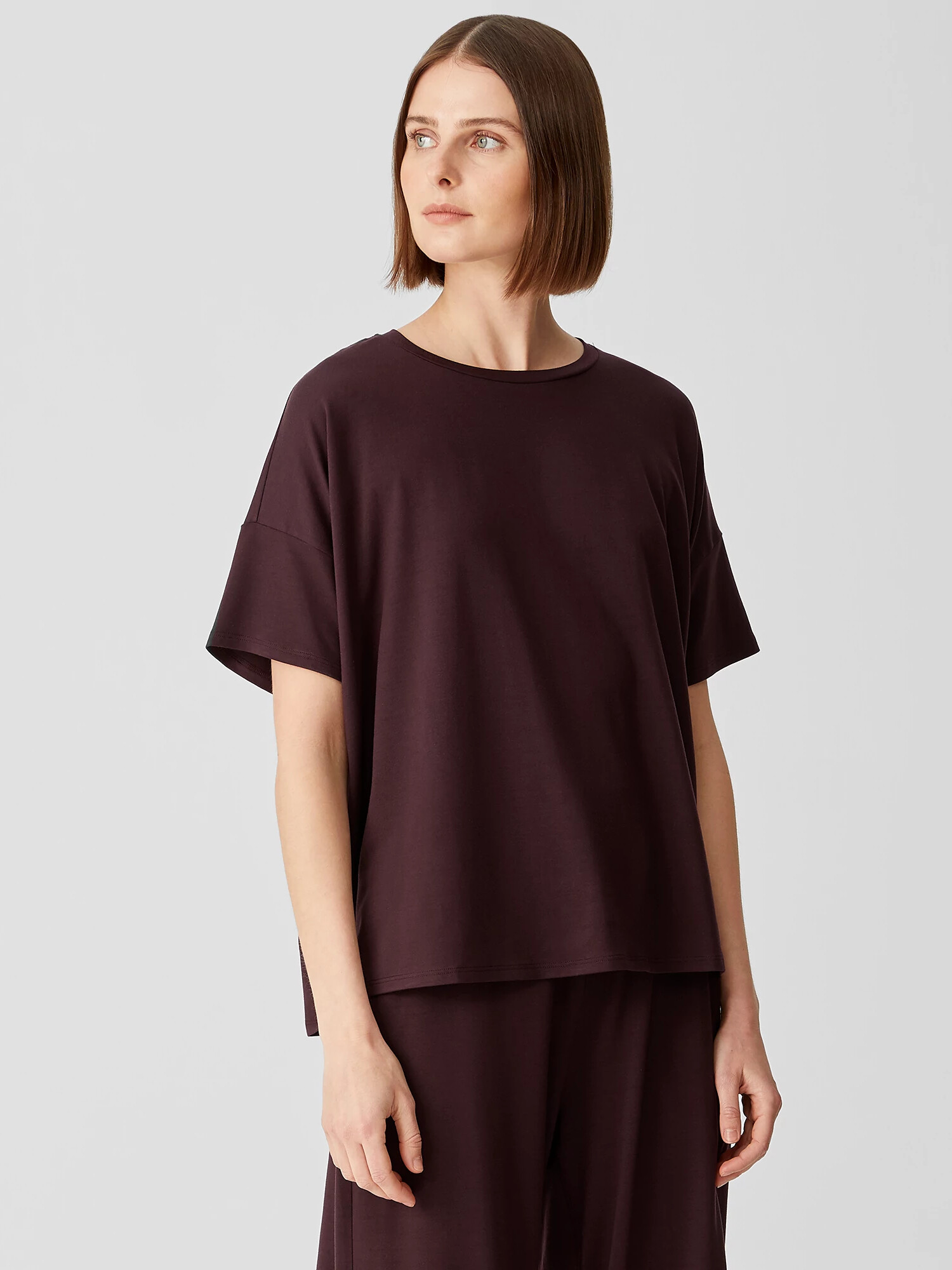Fine Jersey Crew Neck Tee