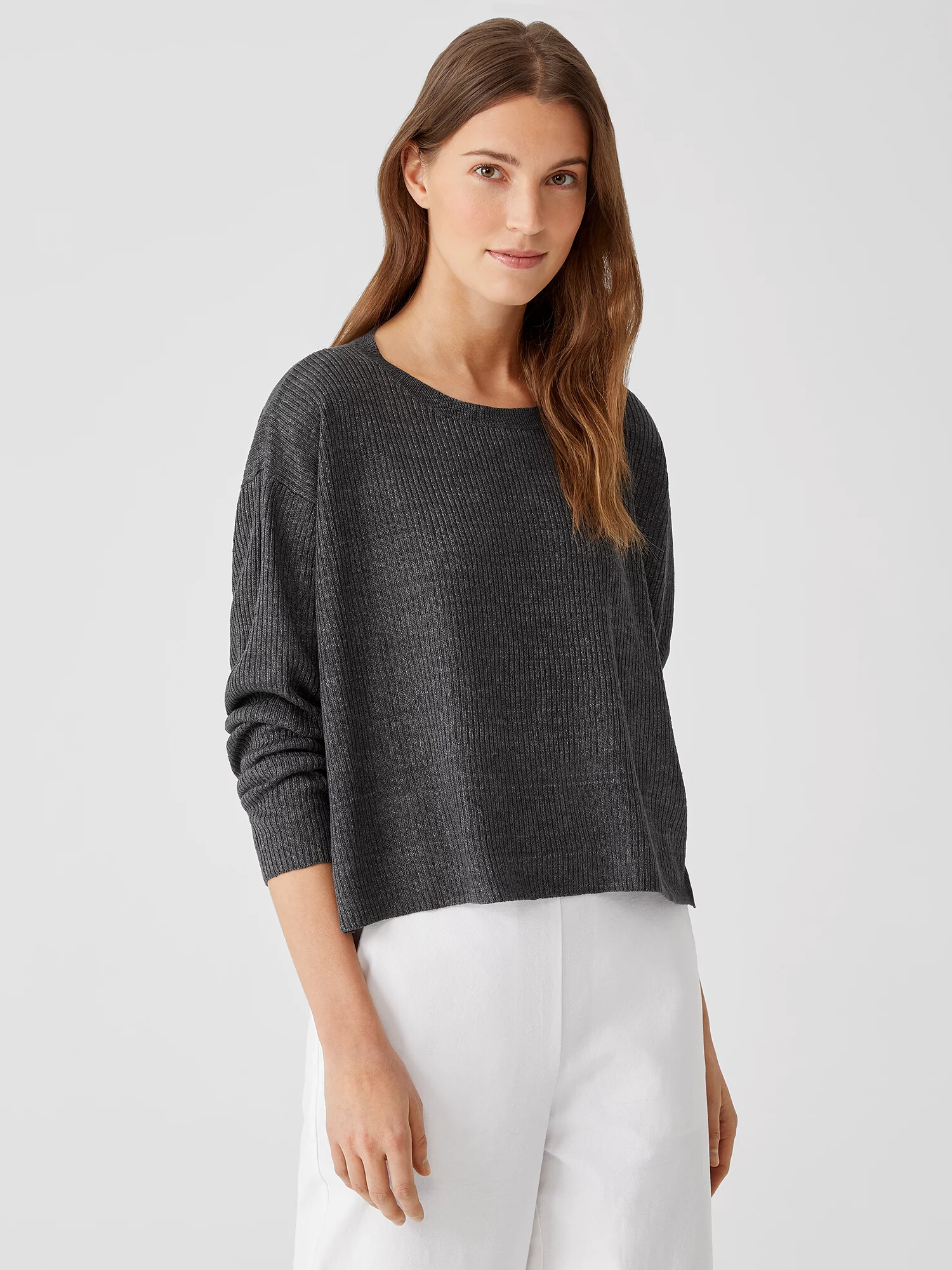 Organic Linen Delave Round Neck Top