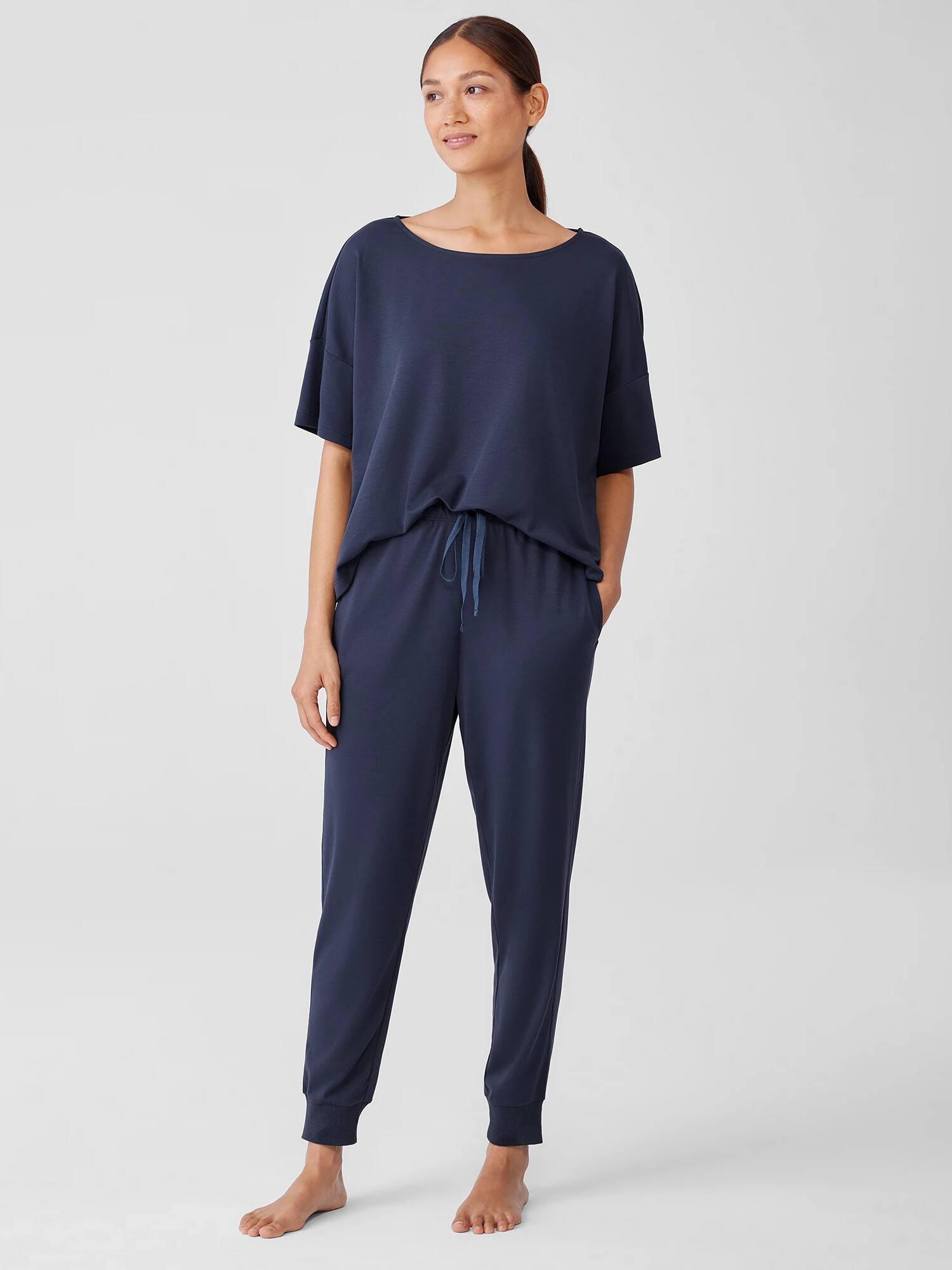 Organic Cotton Interlock Jogger Sleep Pant