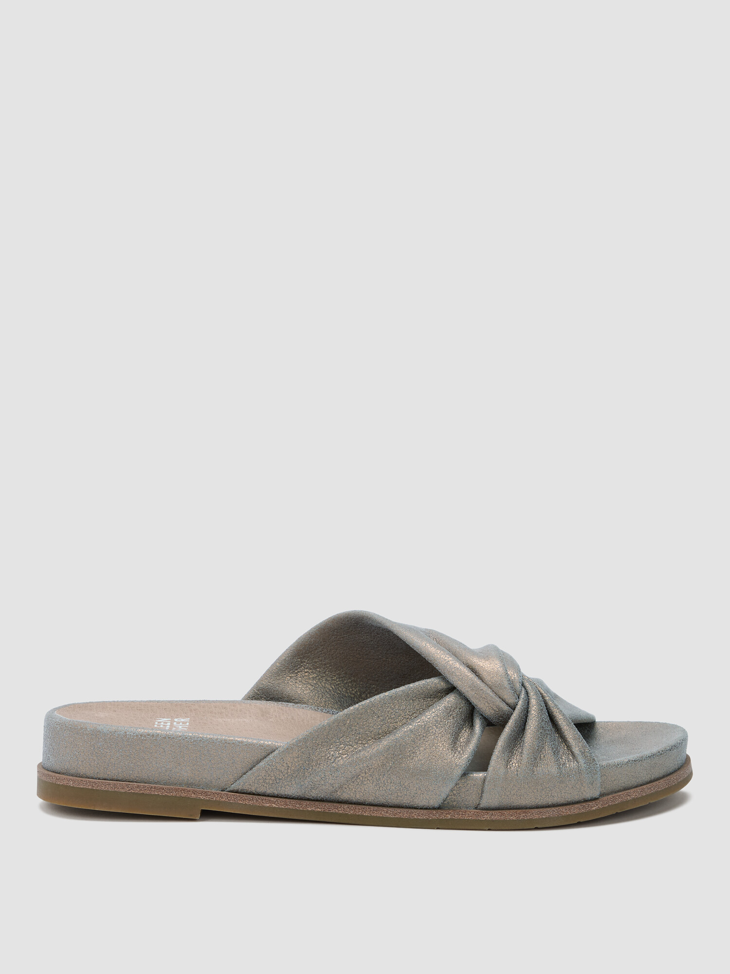 Dello Metallic Suede Wedge Sandal by EILEEN FISHER