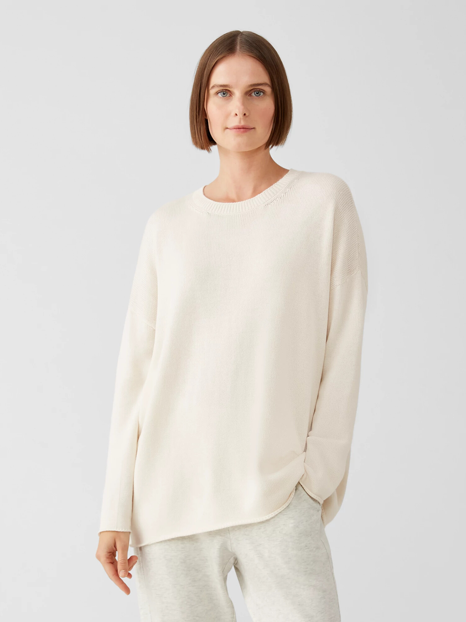 Peruvian Organic Cotton Blend Crew Neck Top