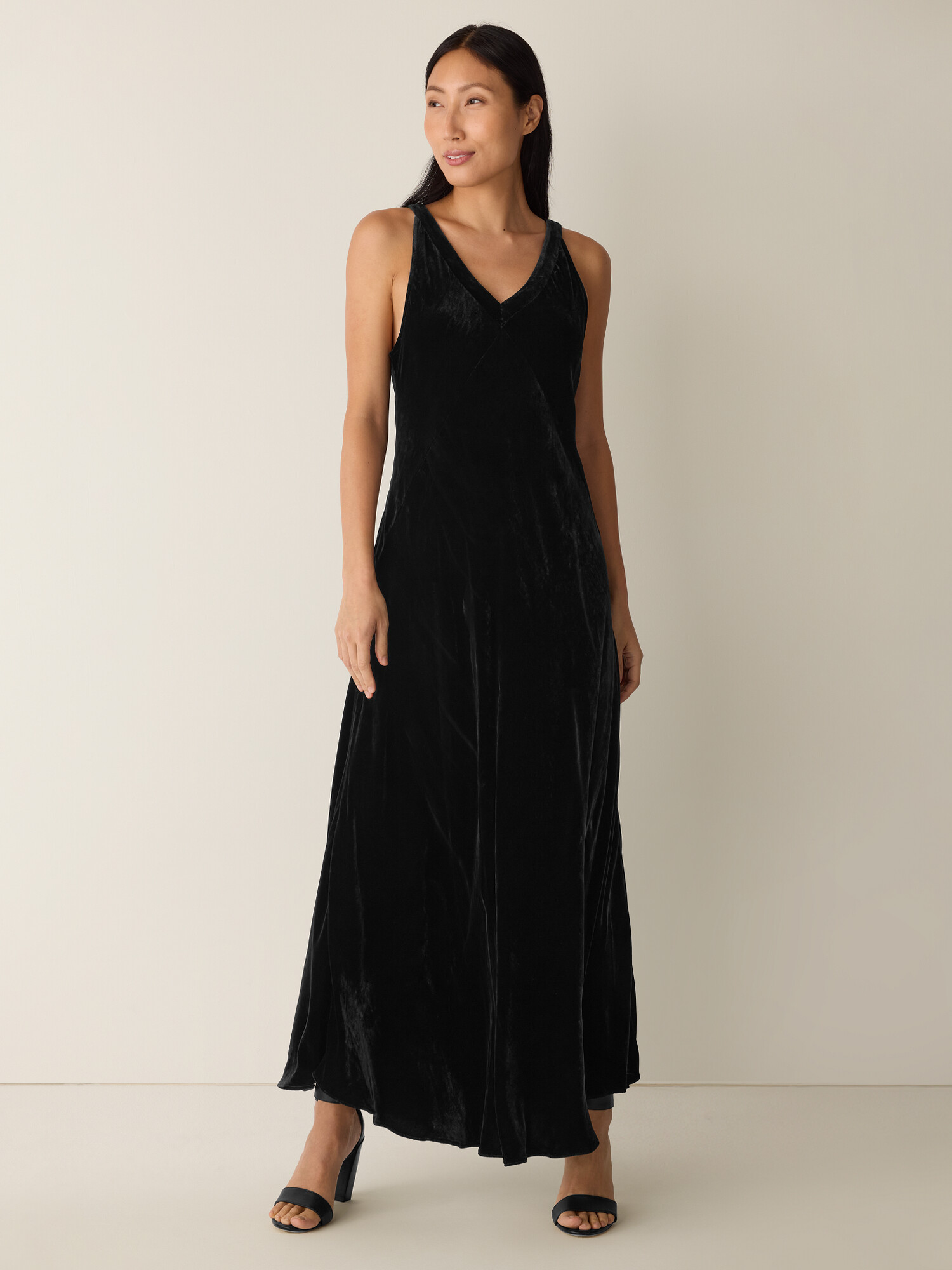 Velvet V-Neck Dress