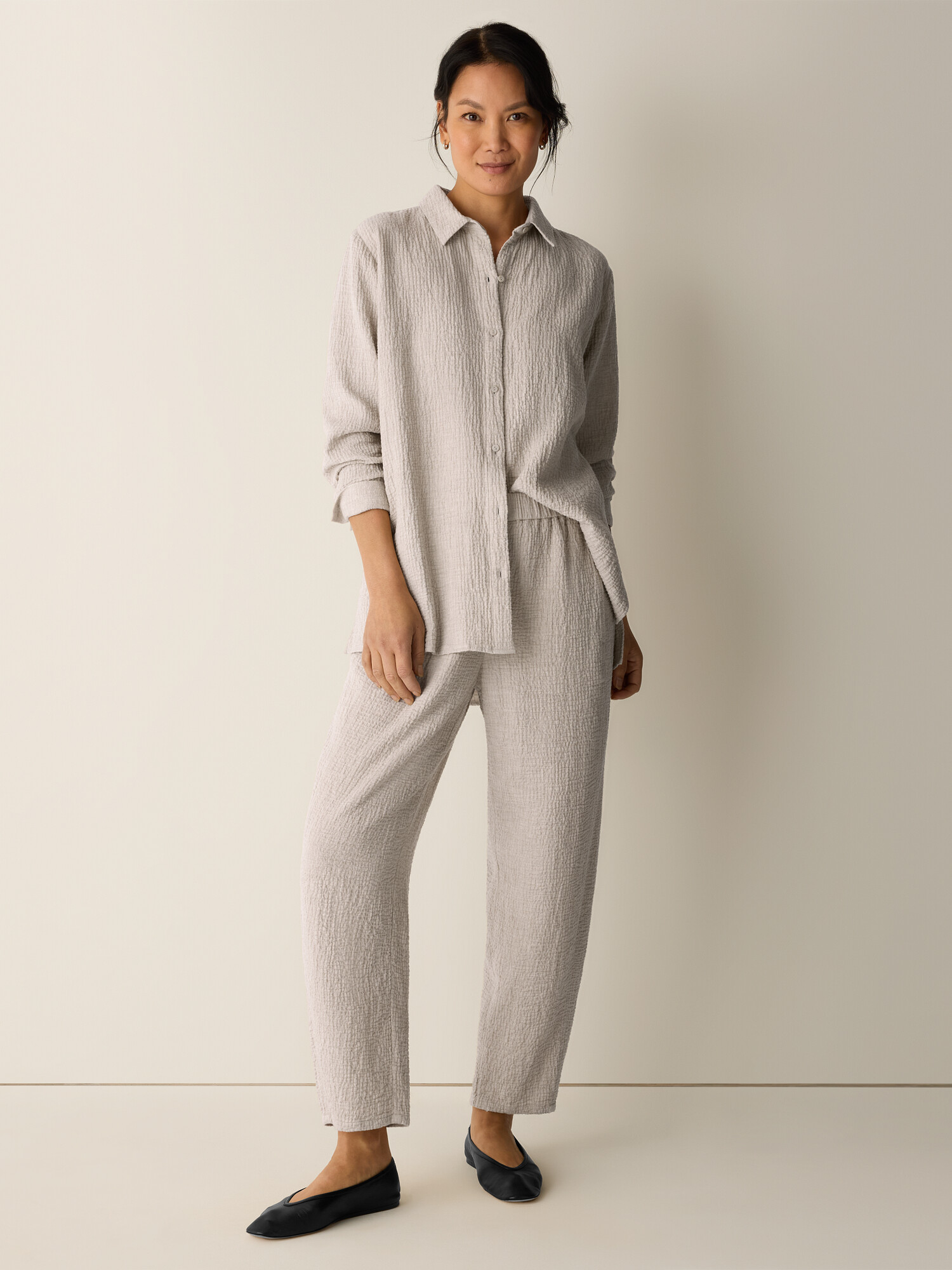 Organic Cotton Doubleweave Lantern Pant
