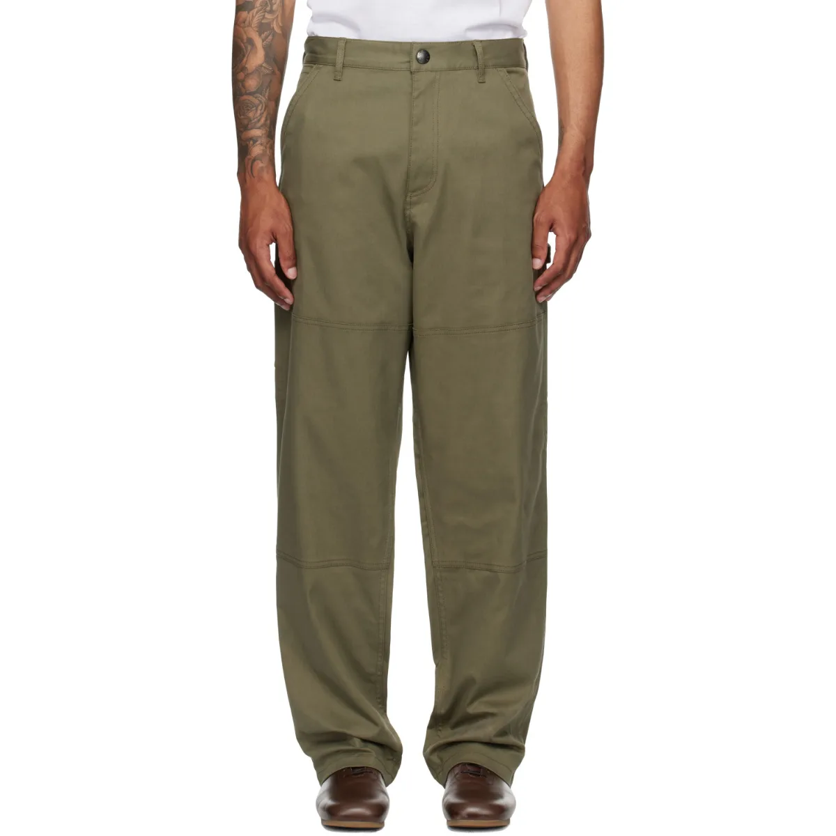 Cotton Gabardine Trousers