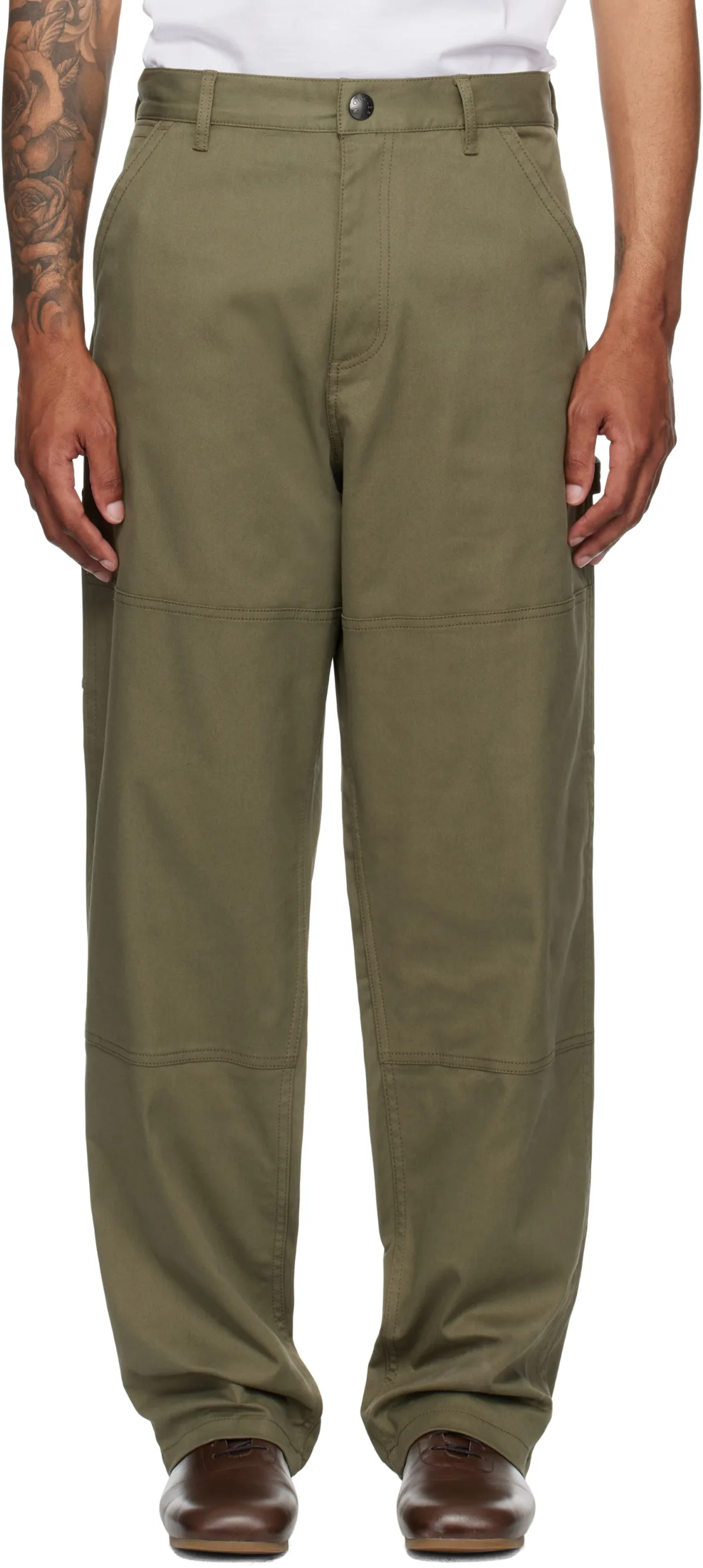 Cotton Gabardine Trousers
