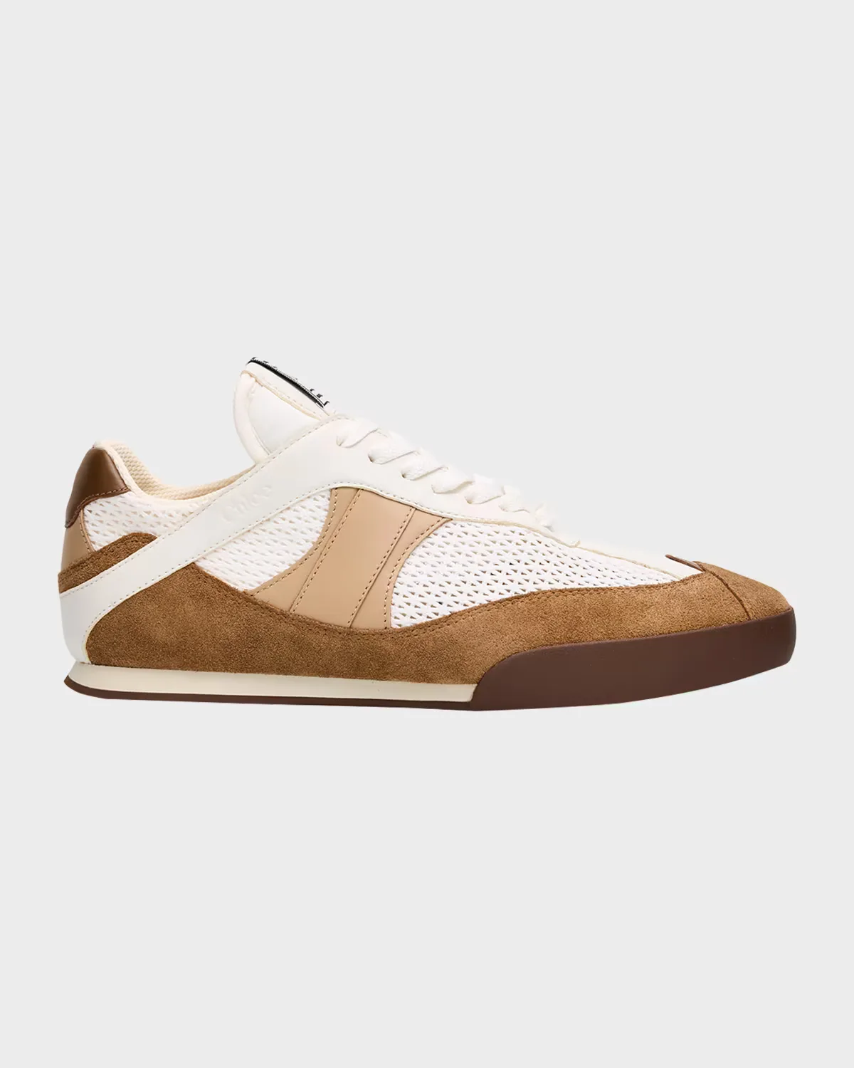 Kick Mesh and Leather Low-Top Sneakers