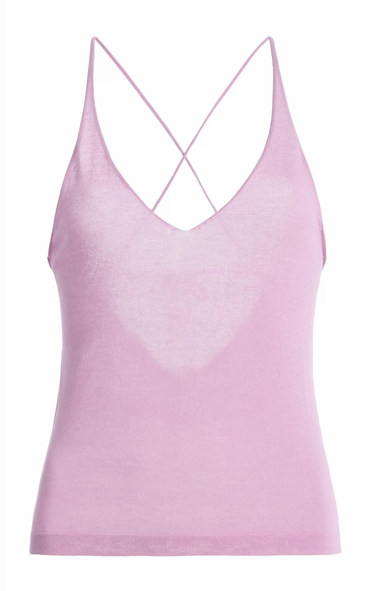 Sheer Knit Cotton-Blend Top
