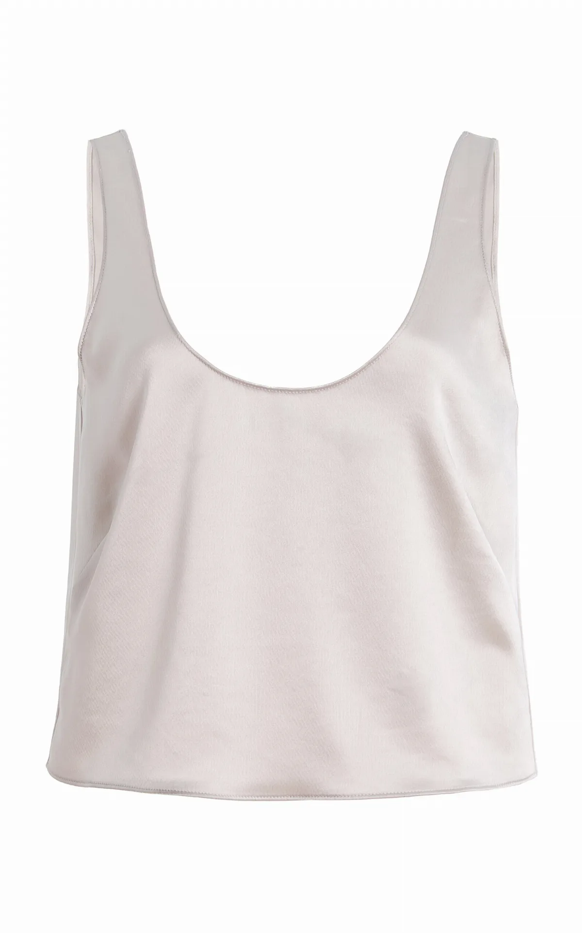 Barb Scoop Satin Tank Top