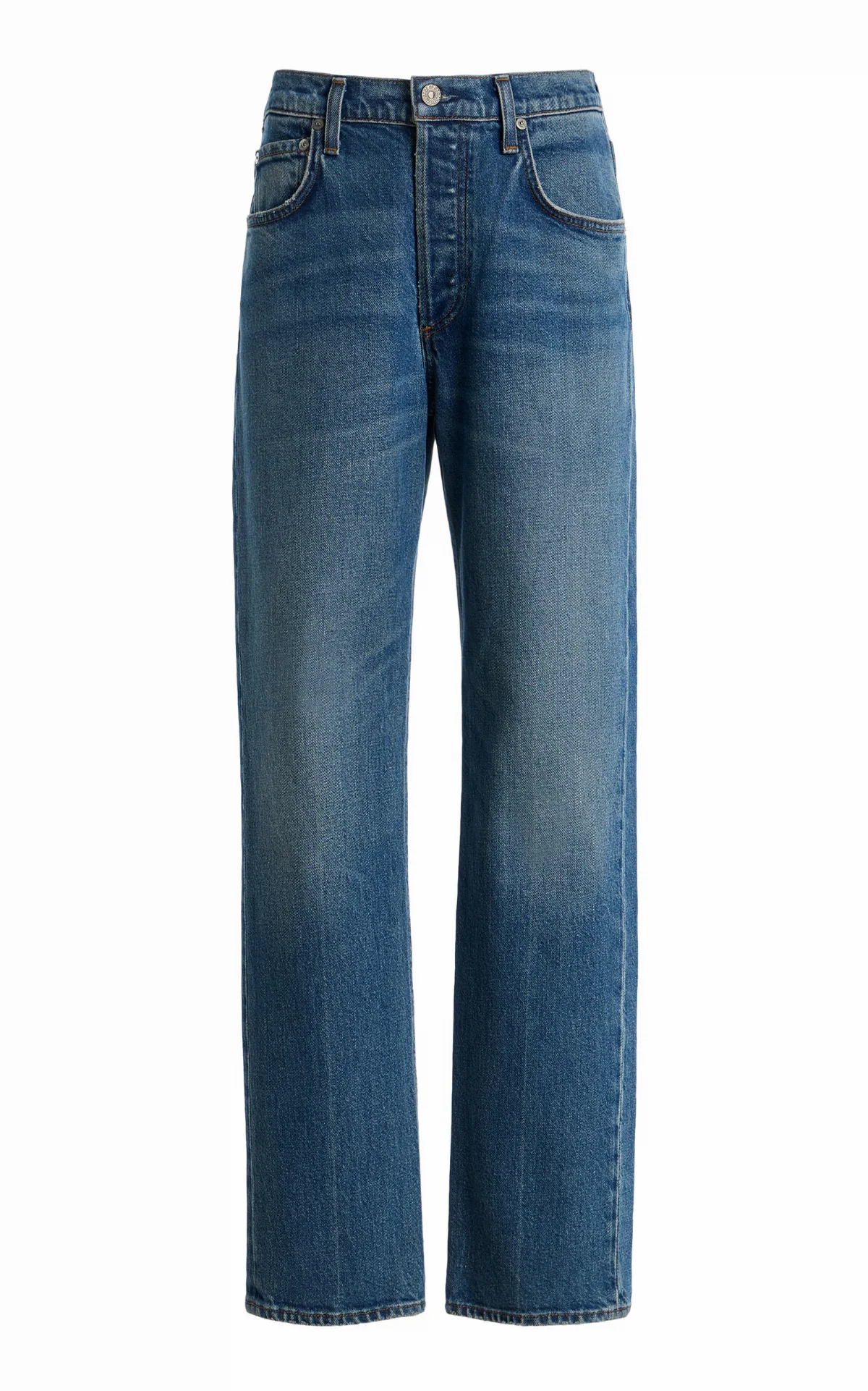 Savannah Stretch Mid-Rise Cigarette Jeans