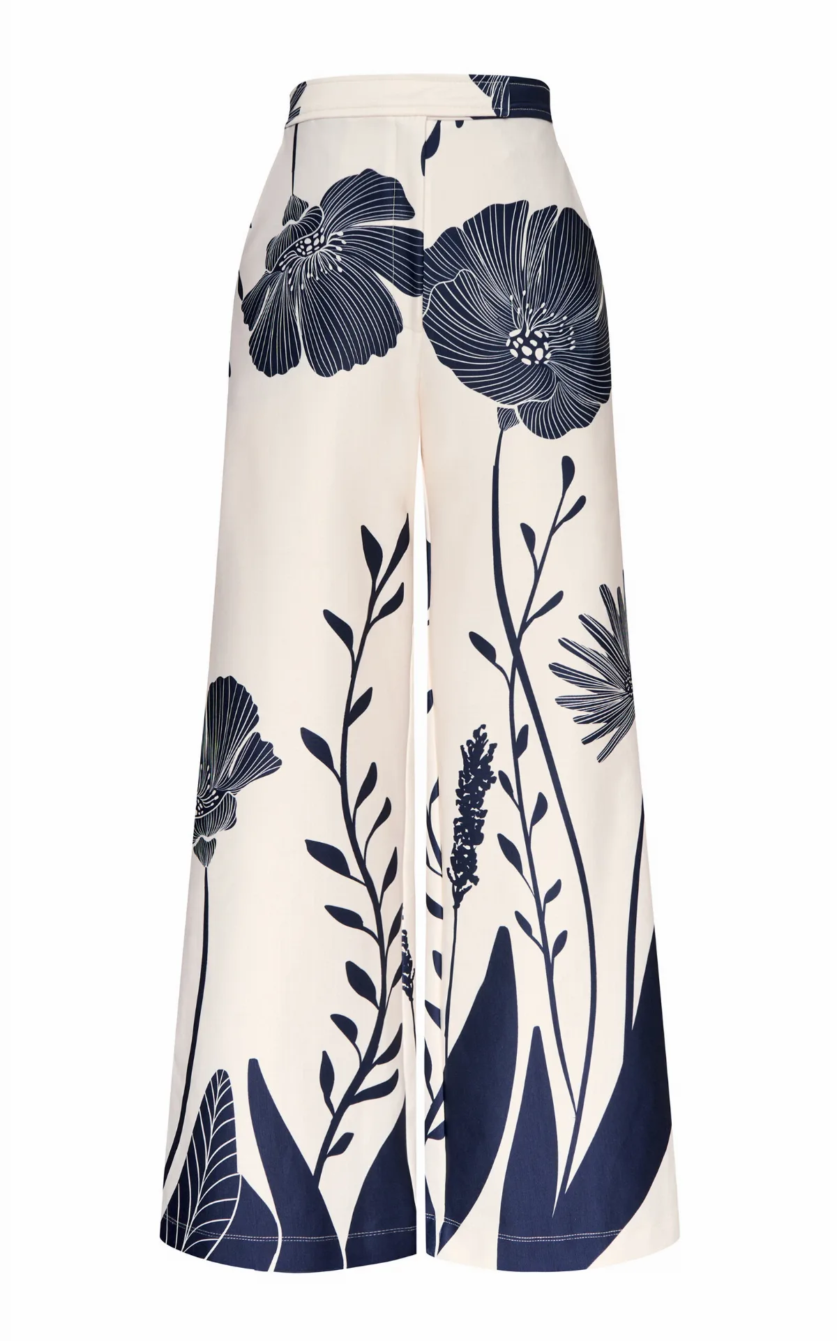 Ama Y Haz Twill Wide-Leg Pants
