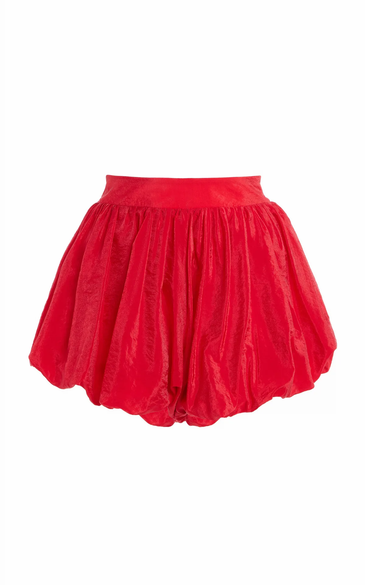 Alina Sheer Bubble-Hem Shorts