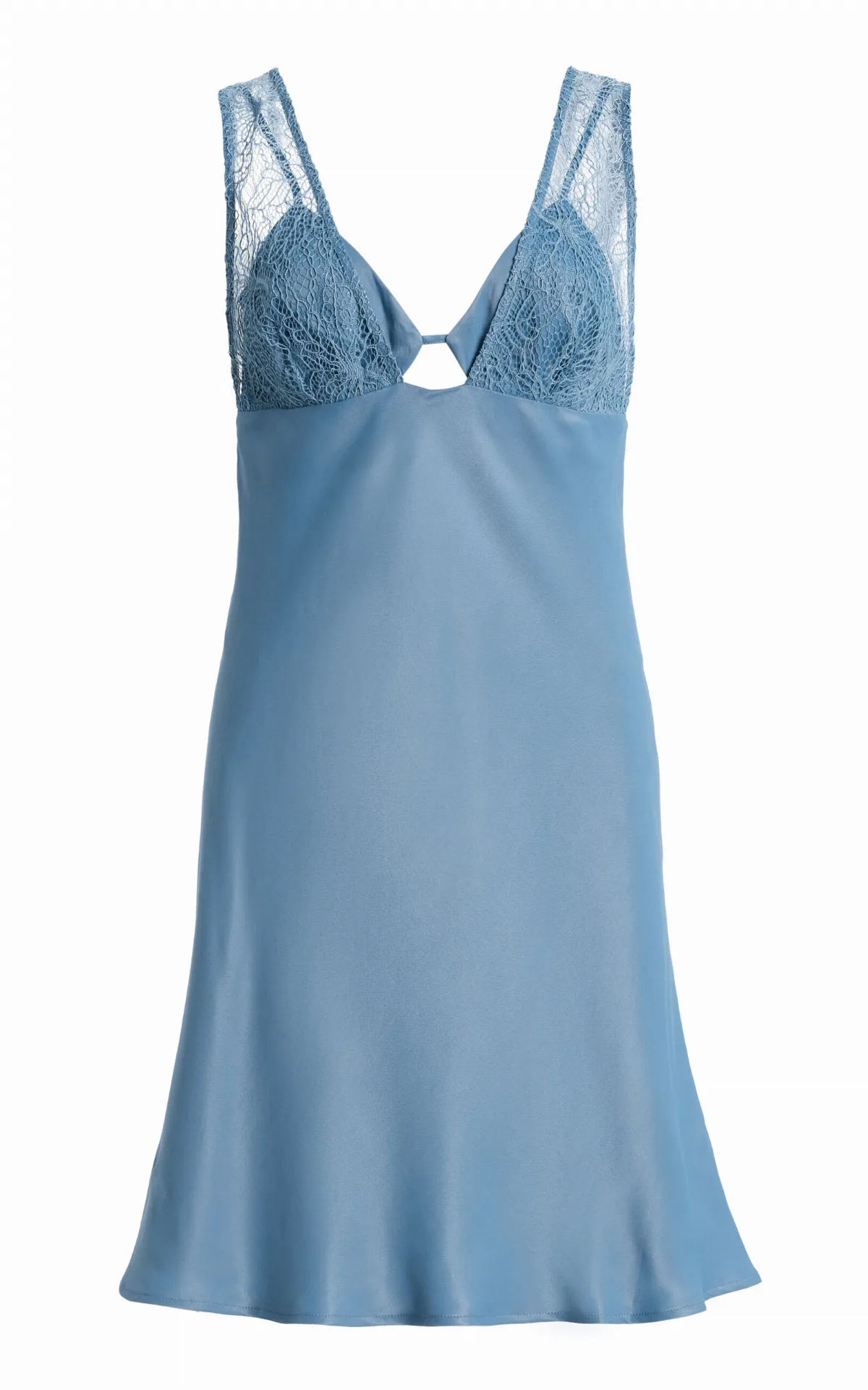 Inhale Layered Satin Mini Dress