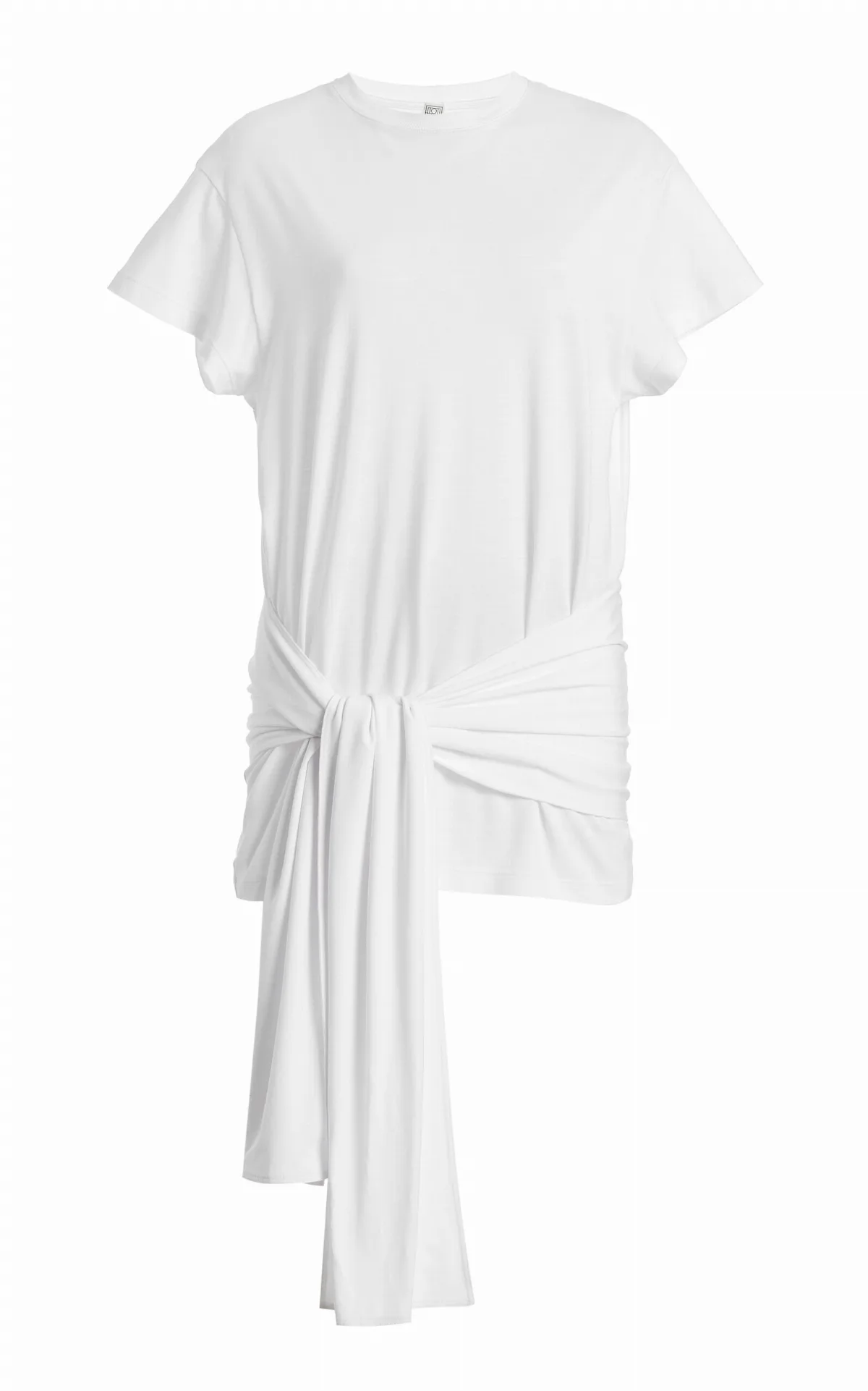 Tie-Detailed Tencel Jersey T-Shirt