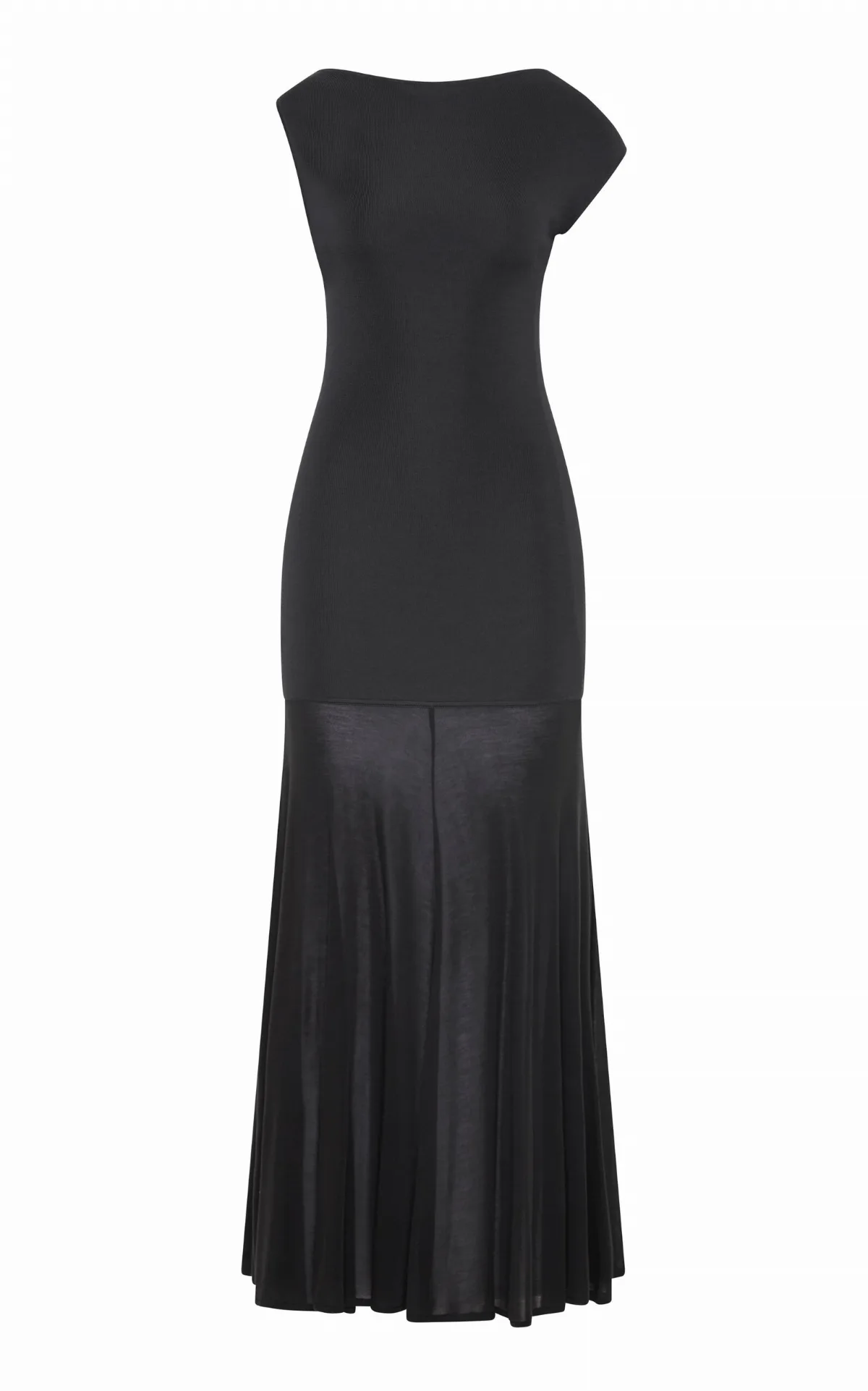 Circle Hem Jersey Maxi Dress