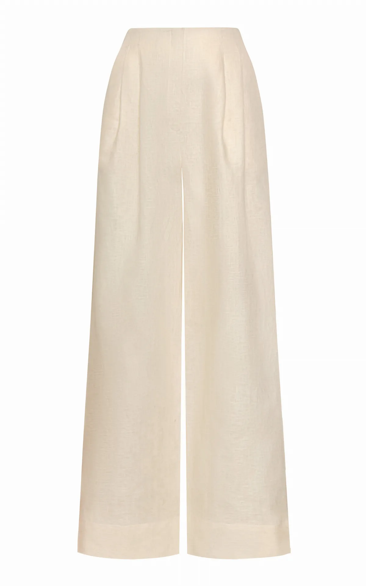 Ancestra High-Rise Linen Wide-Leg Pants