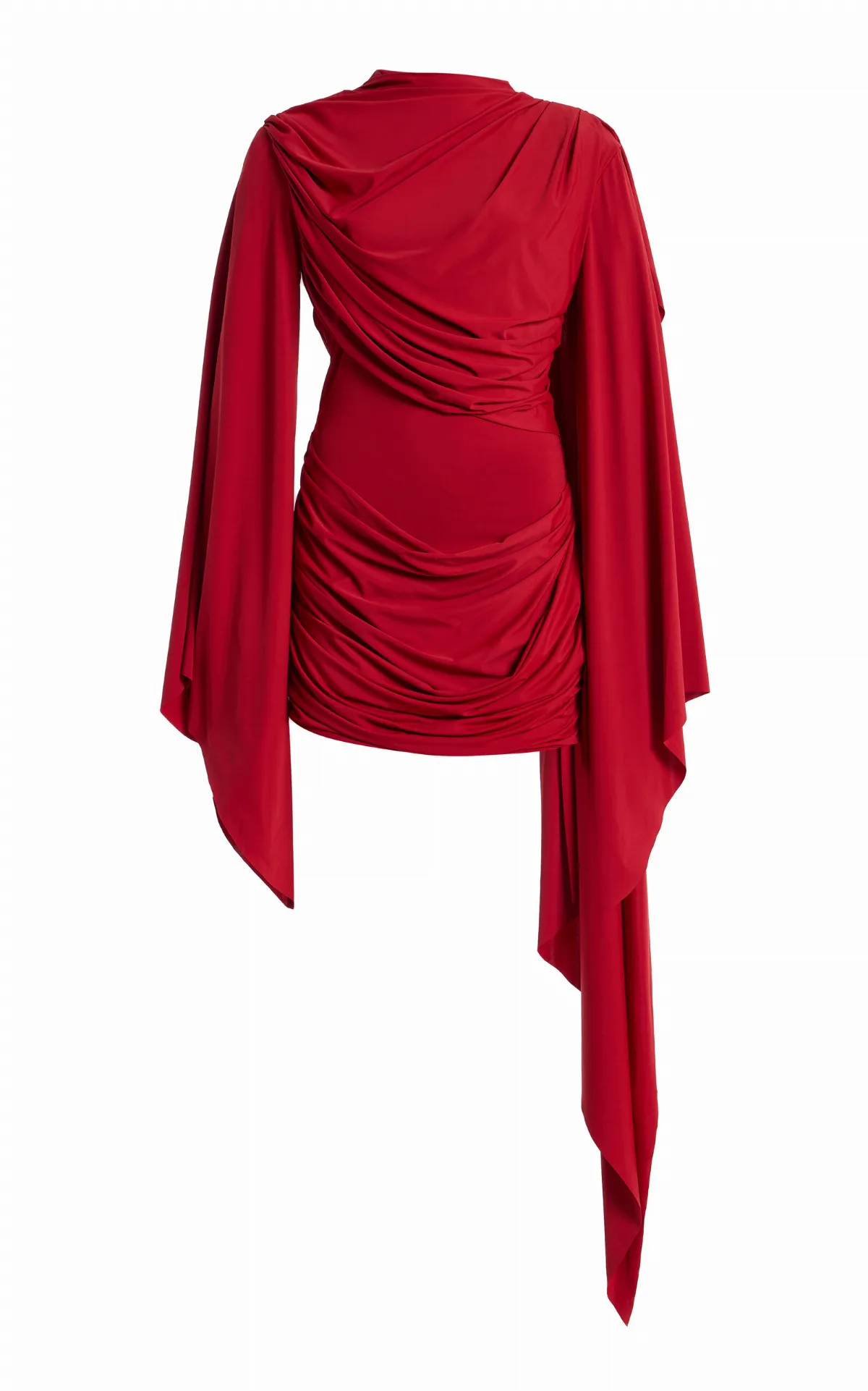 Perisa Draped Jersey Mini Dress